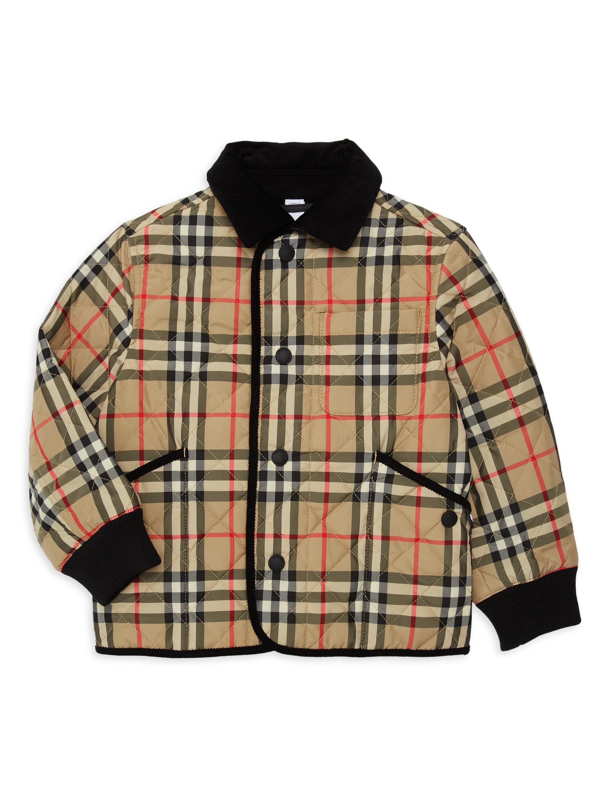 Little Kid's & Kid's Culford Quilted Archive Plaid Jacket