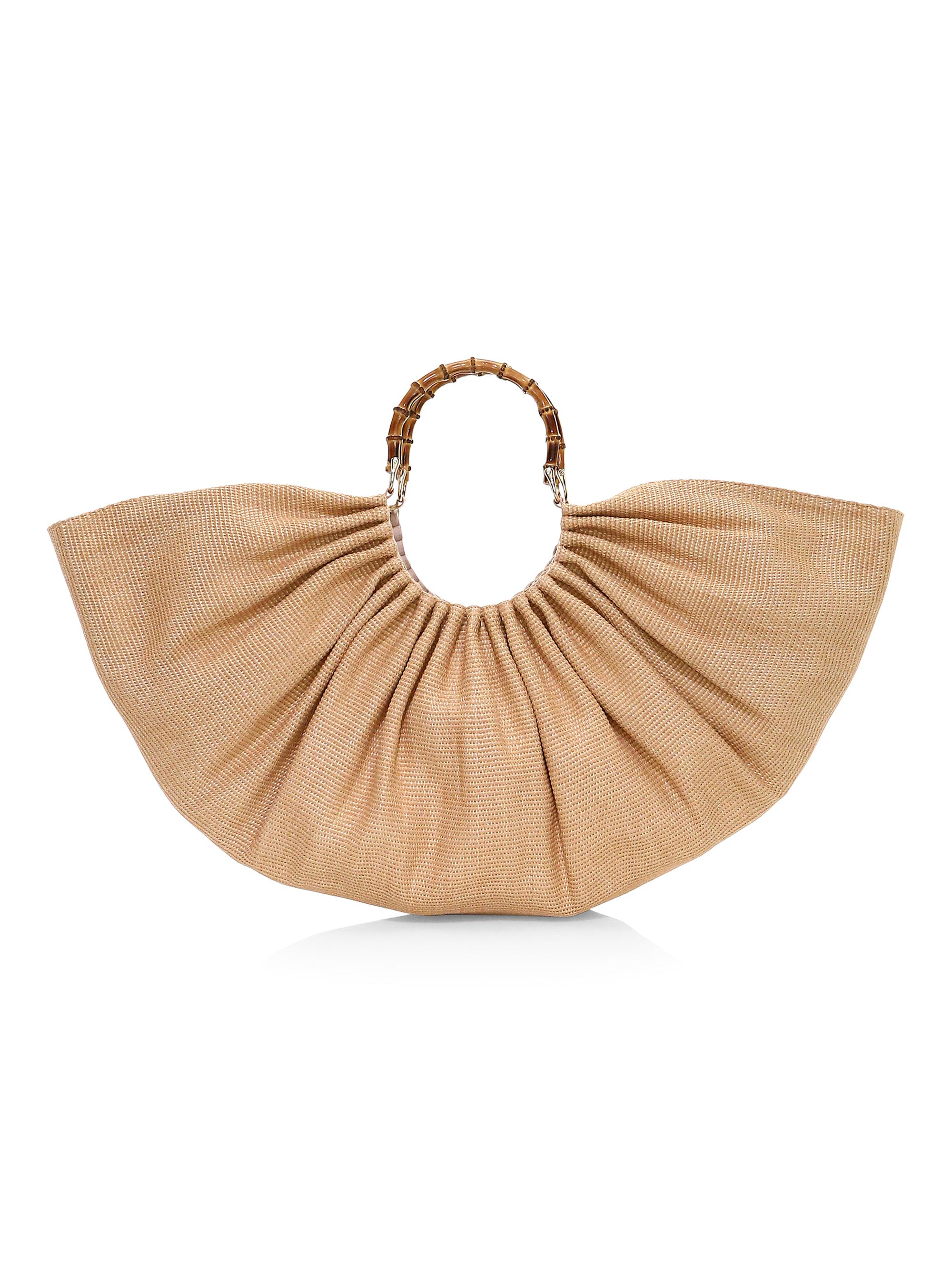 Large Banu Bamboo Top Handle Bag