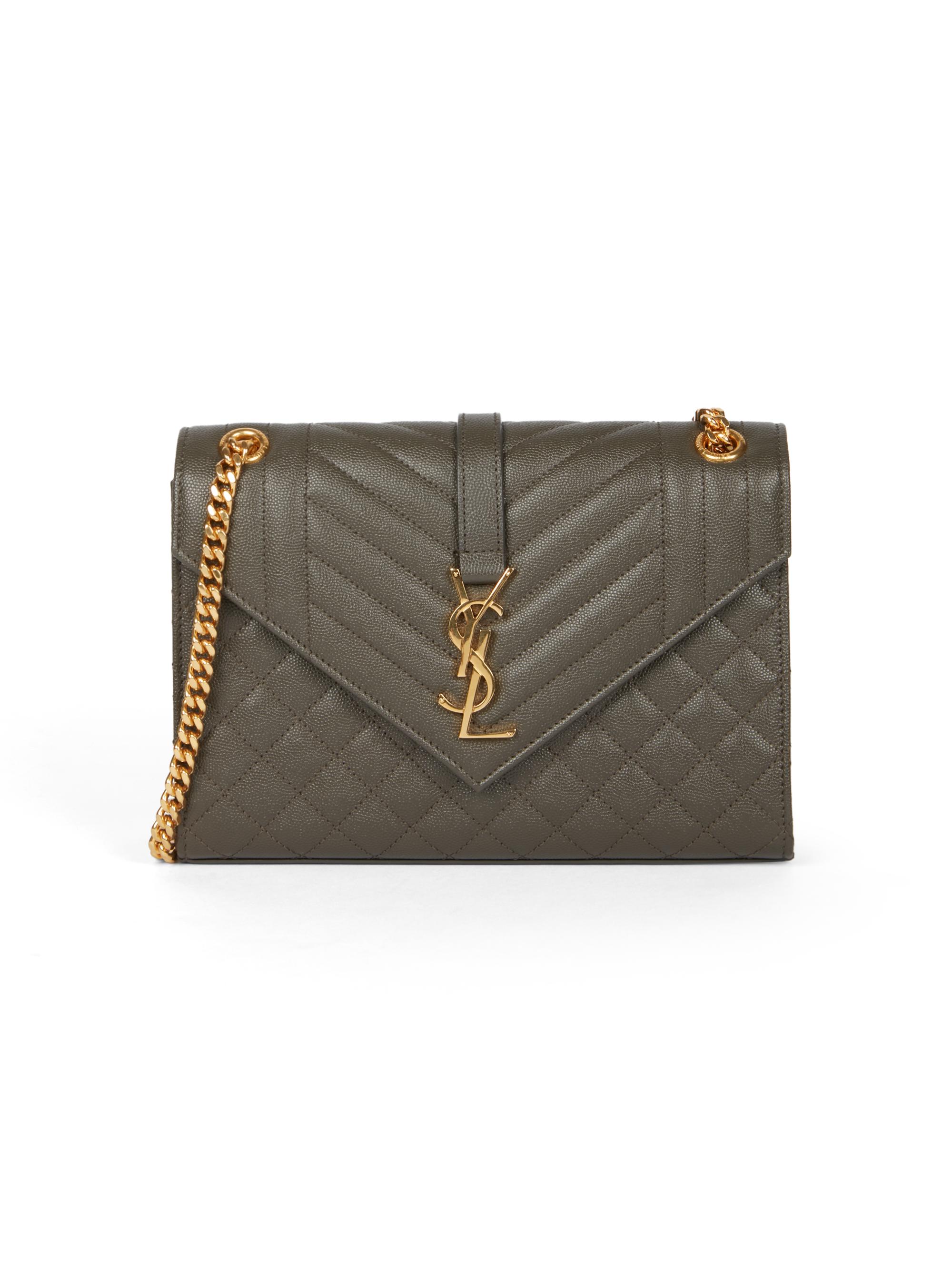 Medium Envelope Monogram Matelassé Leather Shoulder Bag