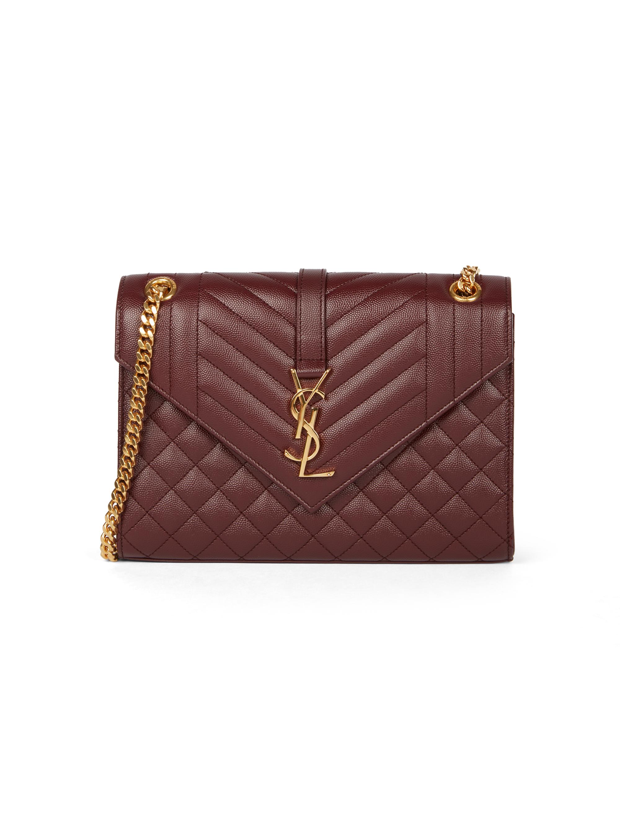 Medium Envelope Monogram Matelassé Leather Shoulder Bag