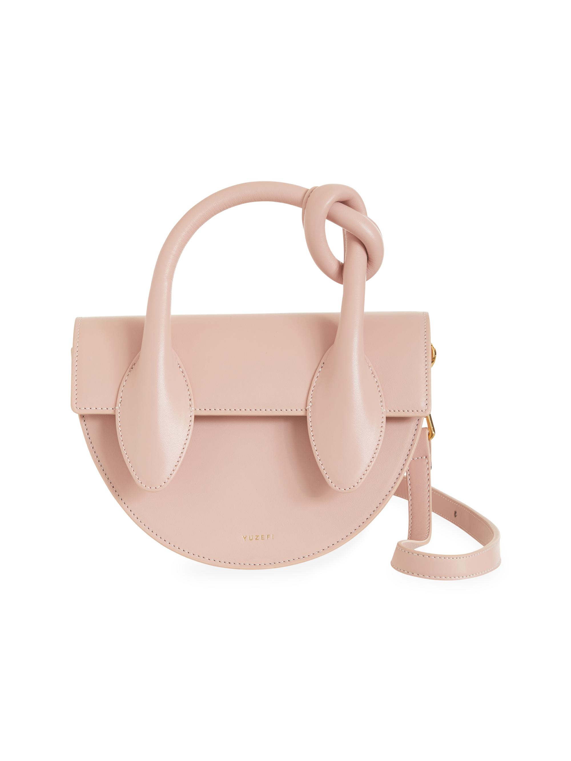 Dolores Leather Top Handle Saddle Bag