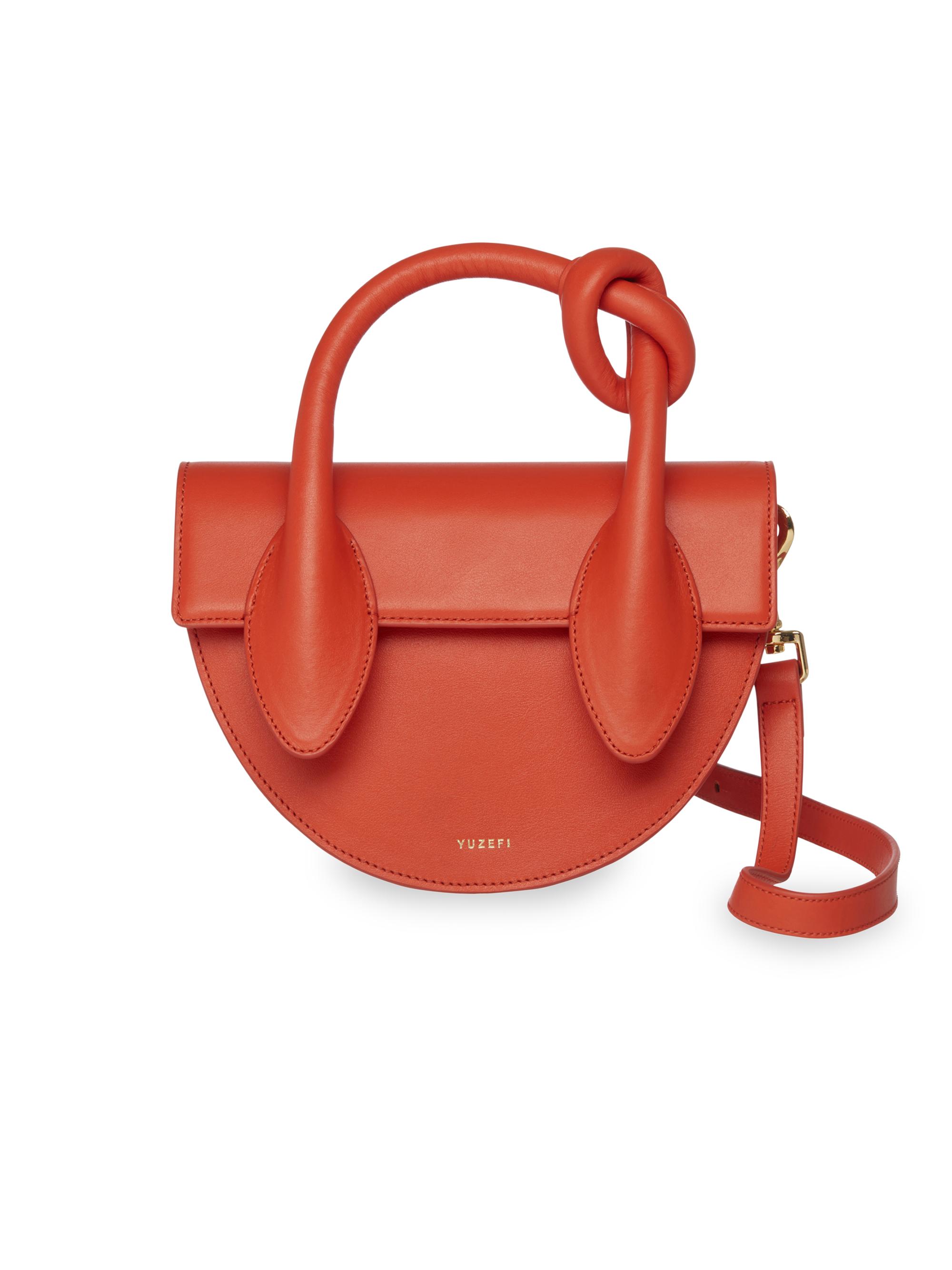 Dolores Leather Top Handle Saddle Bag