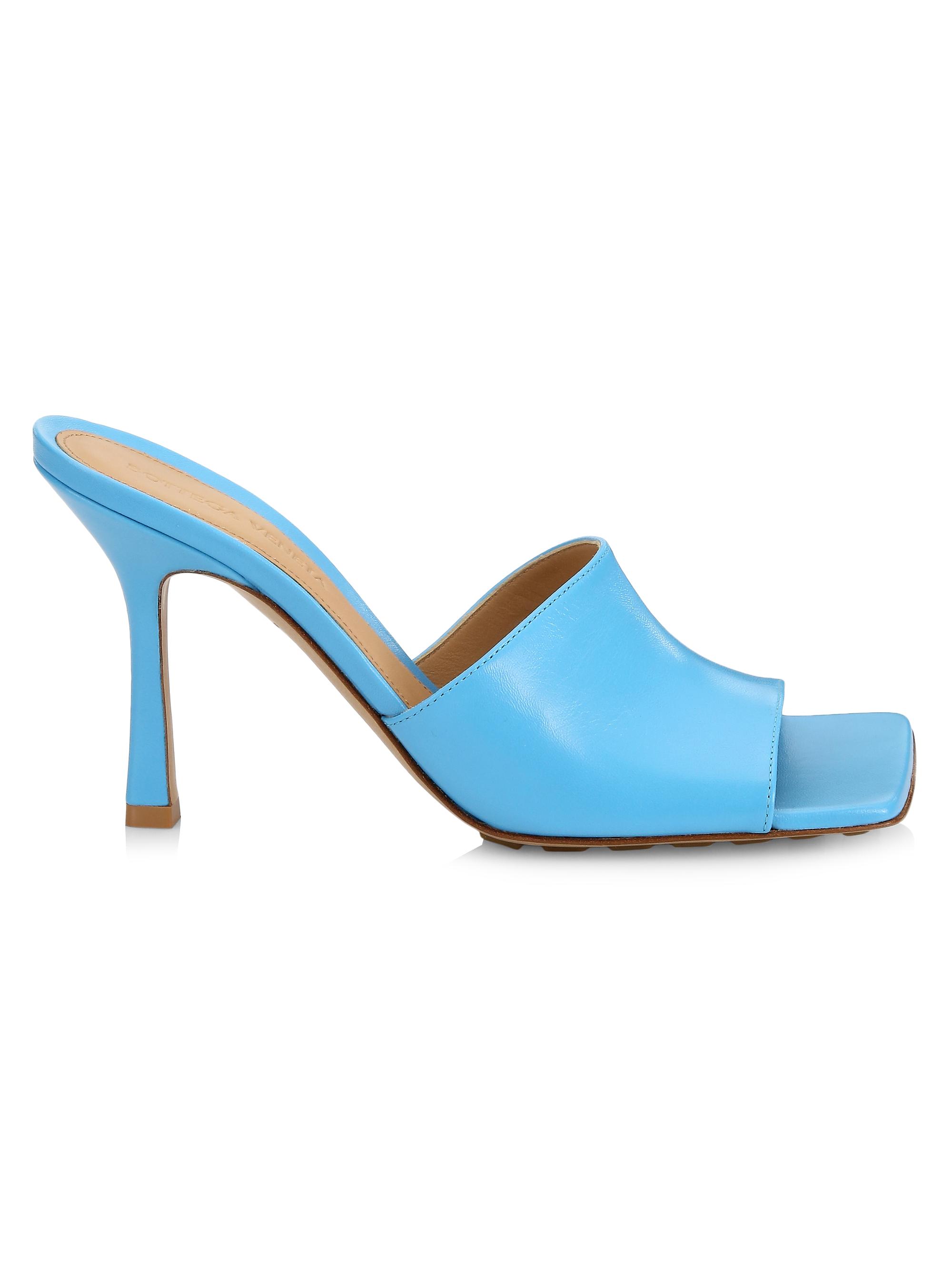 Stretch Leather Mules