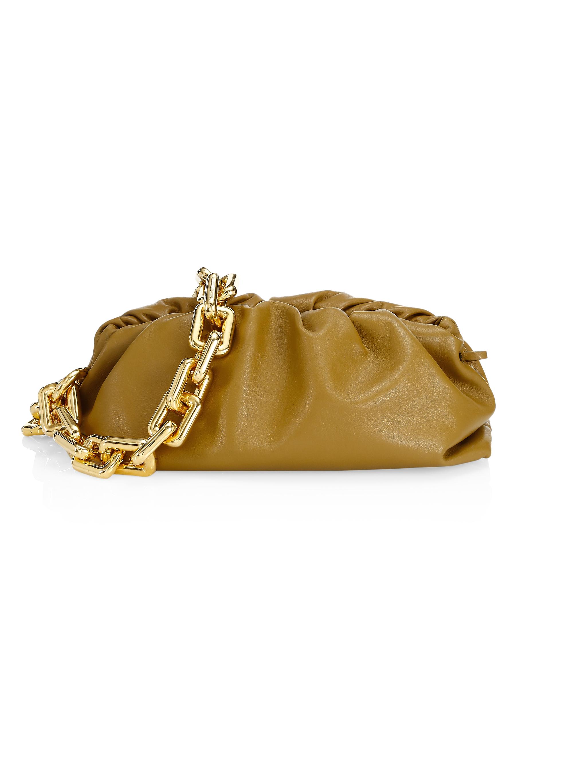 The Chain Pouch Leather Clutch