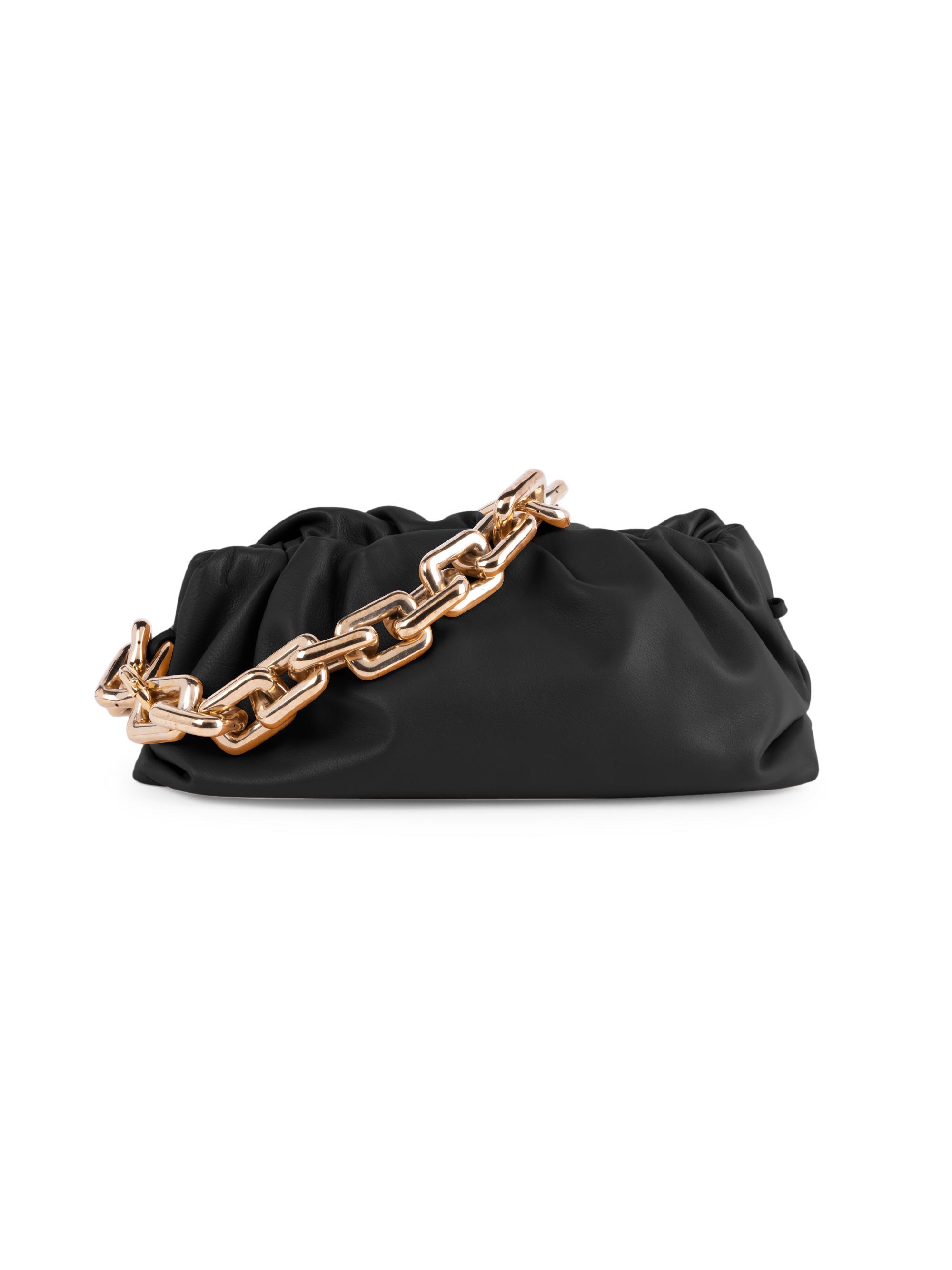 The Chain Pouch Leather Clutch