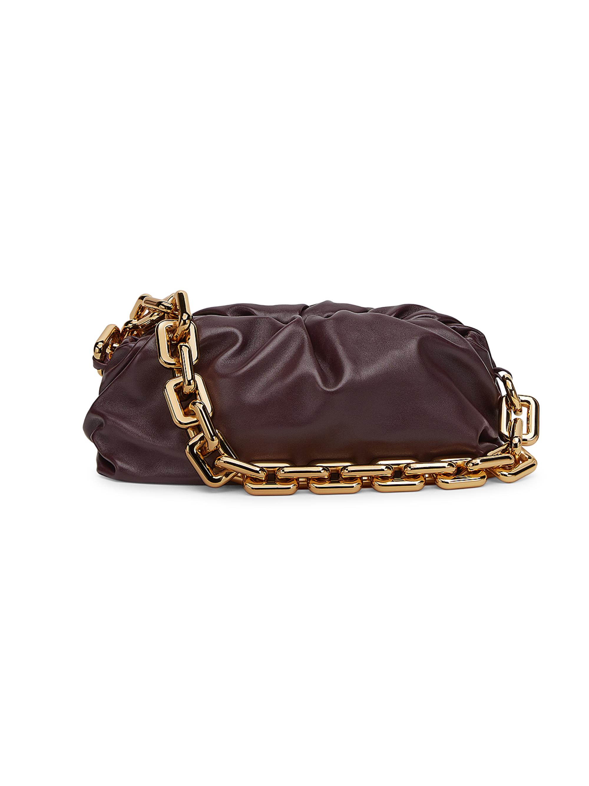 The Chain Pouch Leather Clutch
