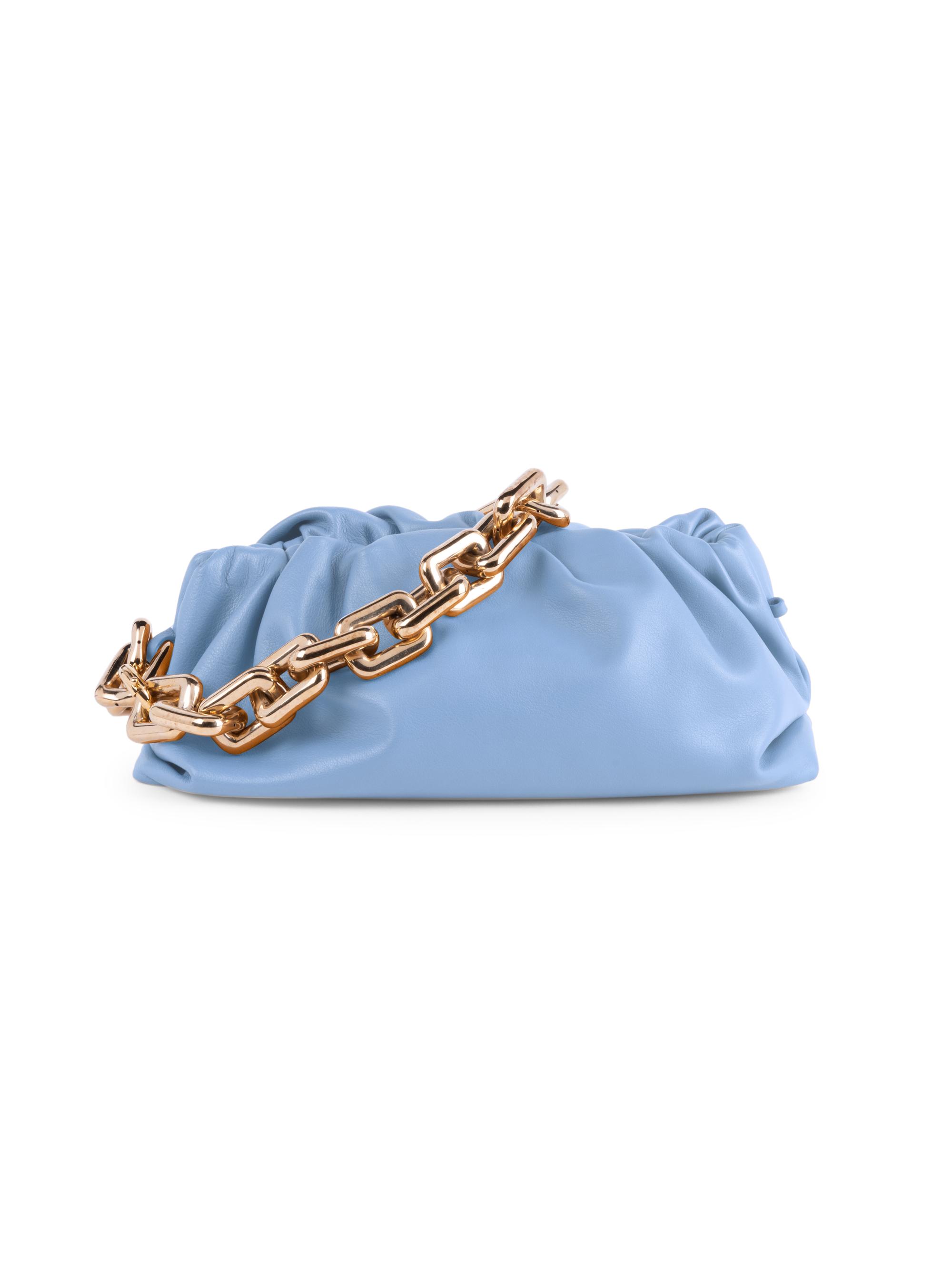 The Chain Pouch Leather Clutch