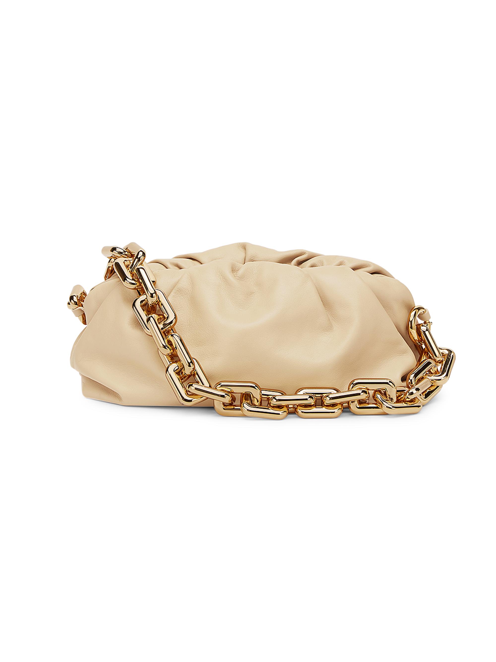 The Chain Pouch Leather Clutch