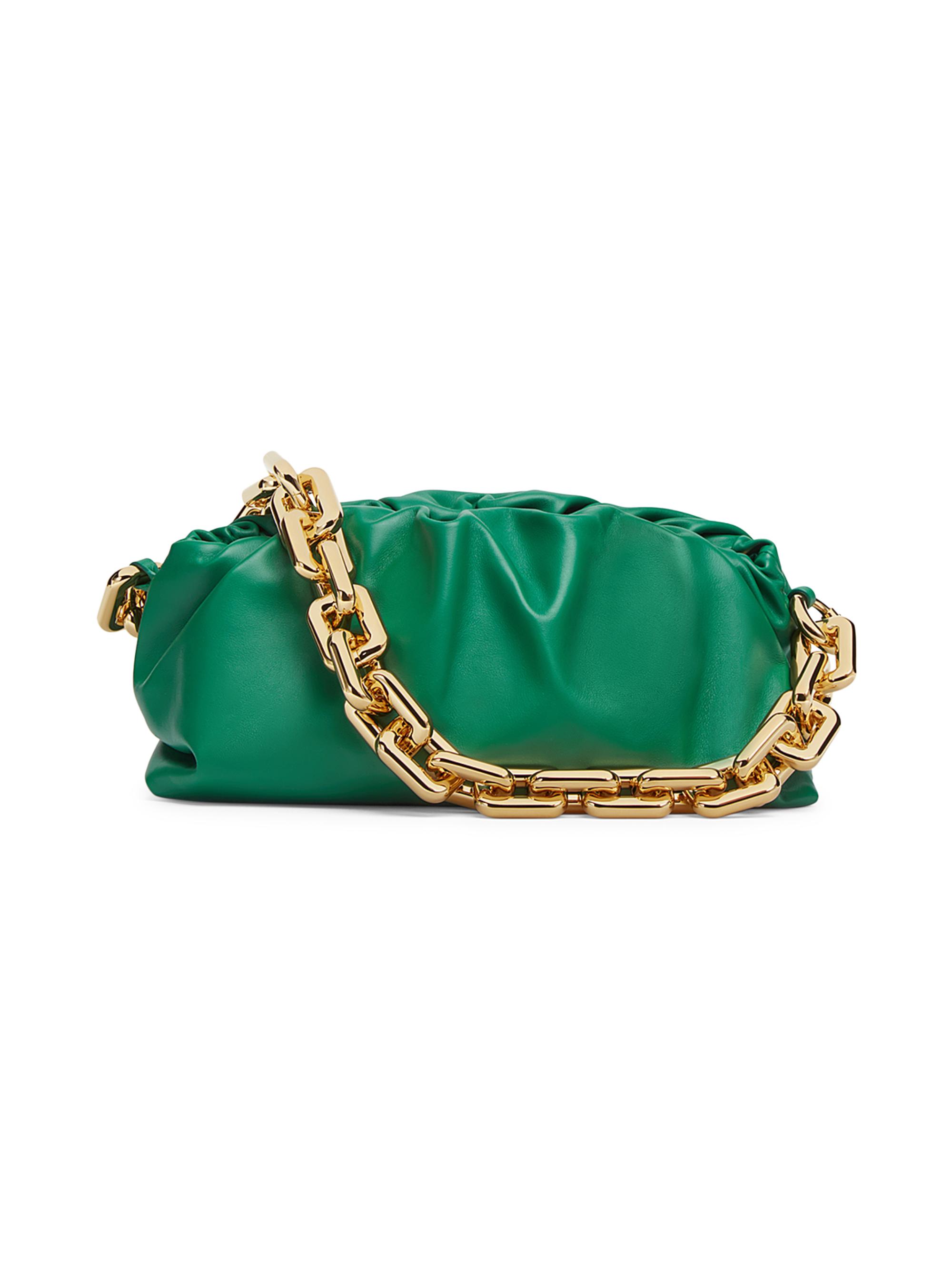 The Chain Pouch Leather Clutch