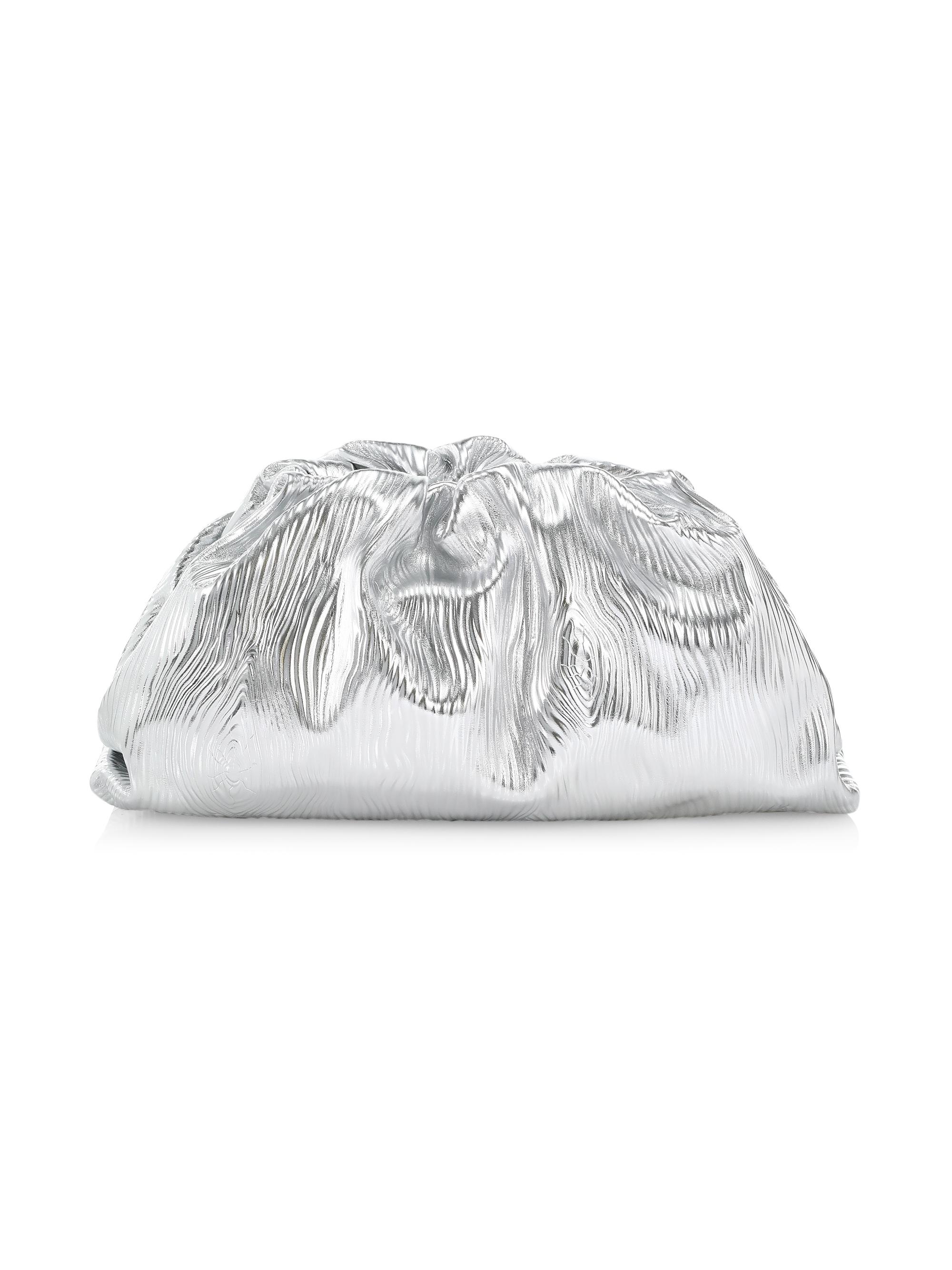 The Pouch Metallic Leather Clutch