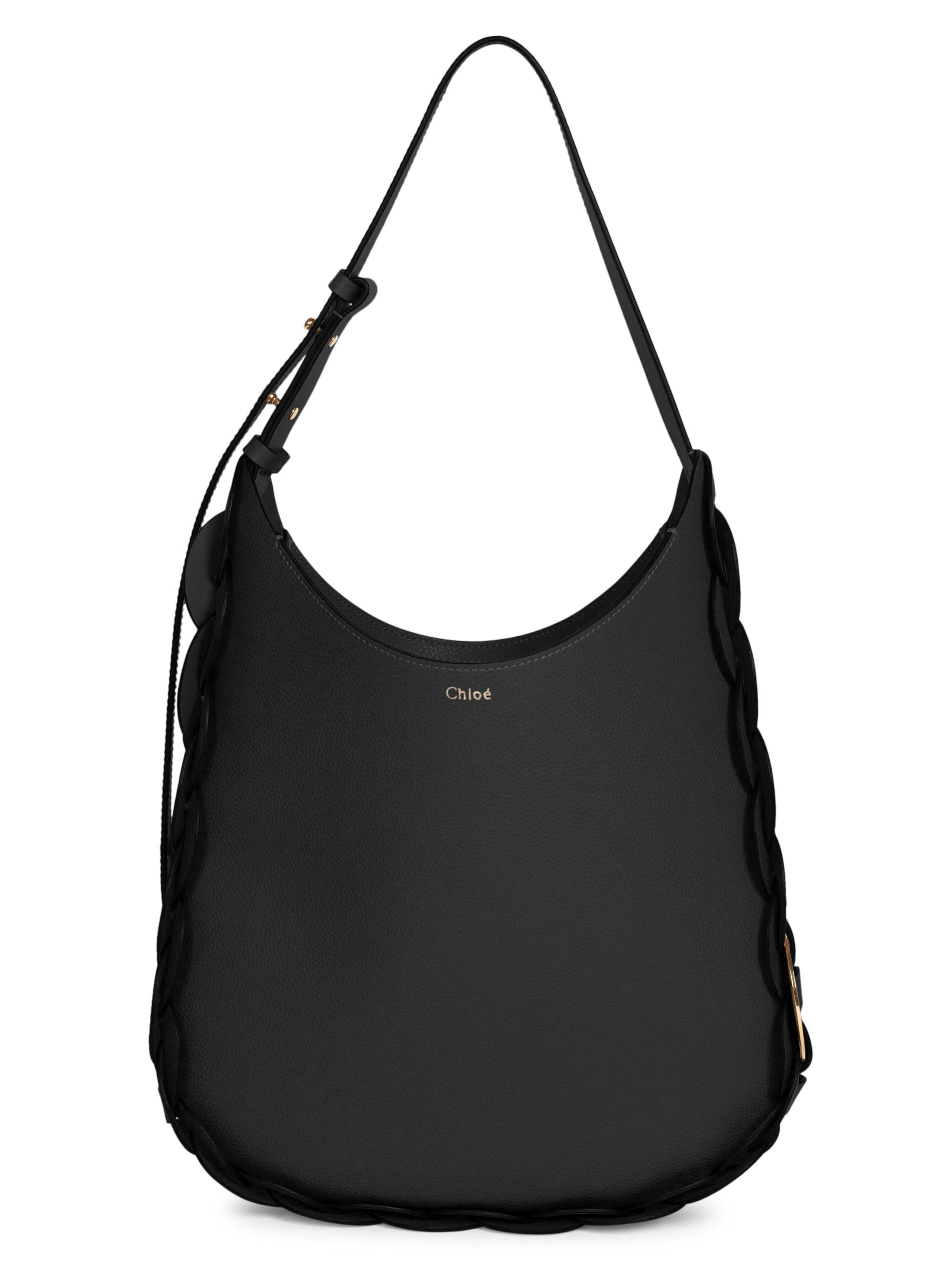 Small Darryl Leather Hobo Bag