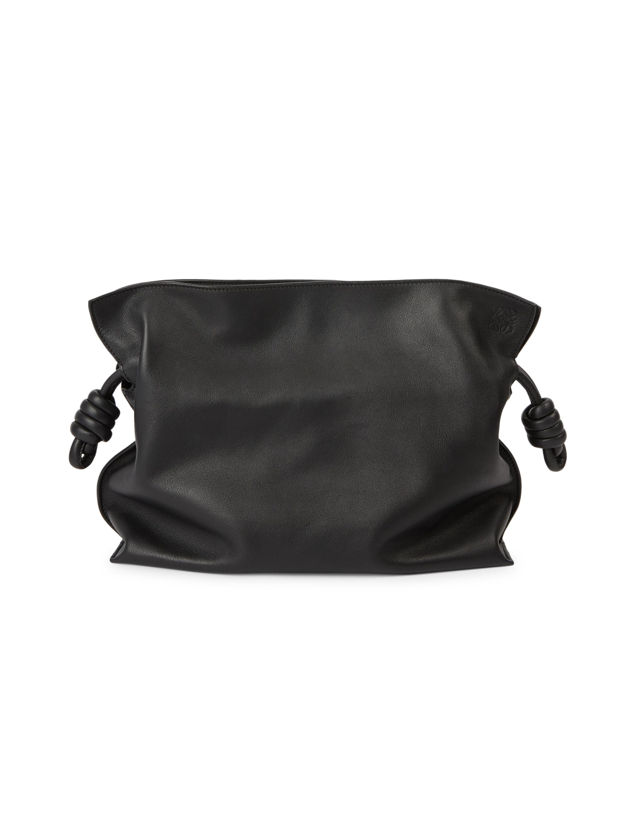 Flamenco Knot Leather Clutch