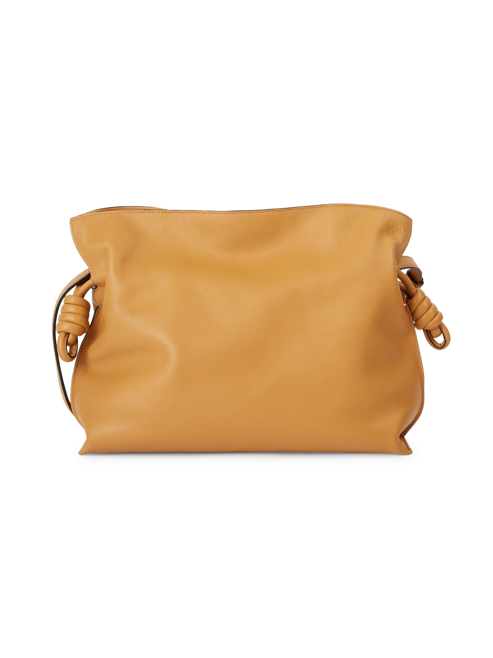 Flamenco Knot Leather Clutch