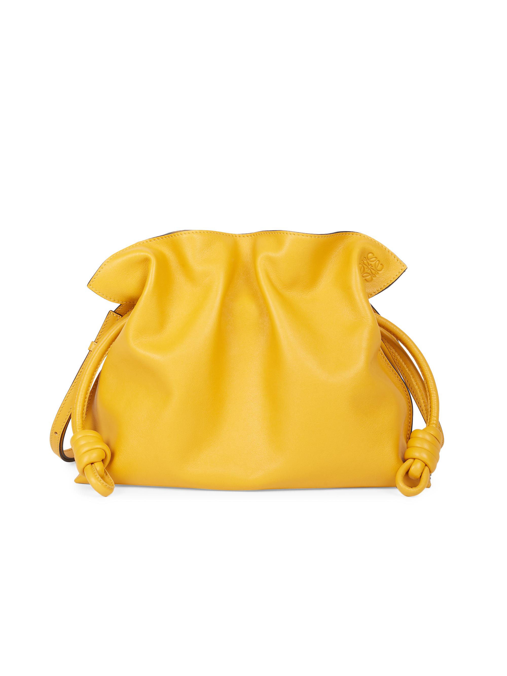 Flamenco Knot Leather Clutch