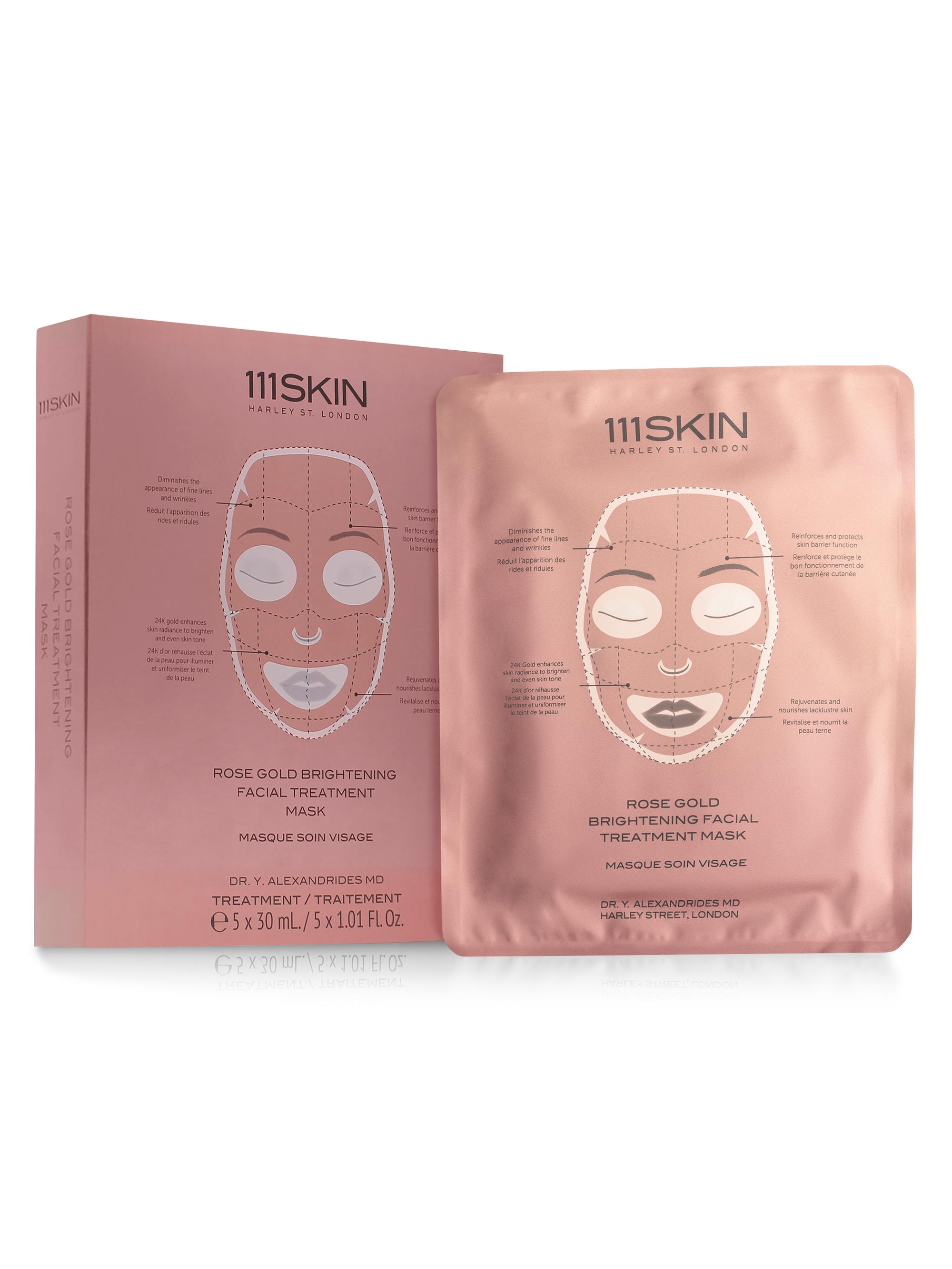 Rose Gold Brightening 5-Piece Facial Treatment Mask Set