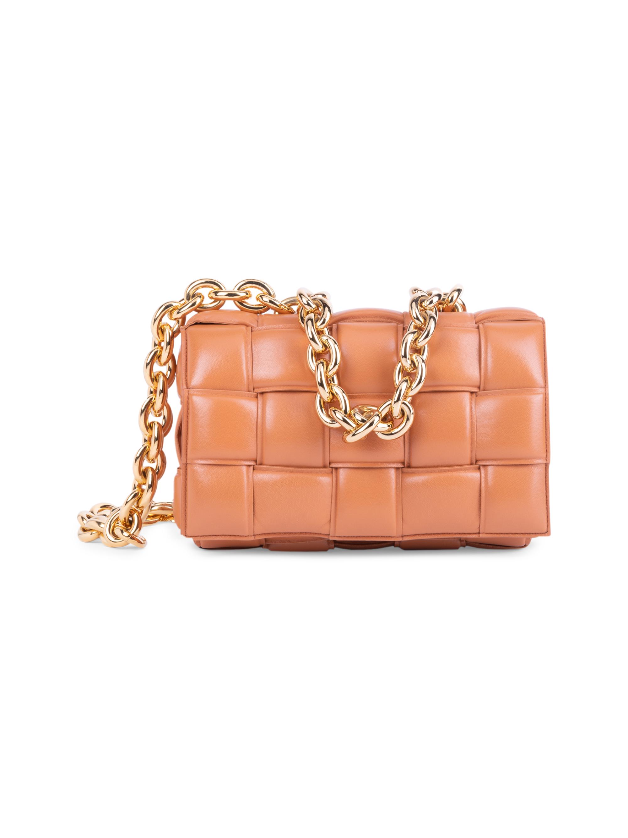 The Chain Cassette Padded Leather Shoulder Bag