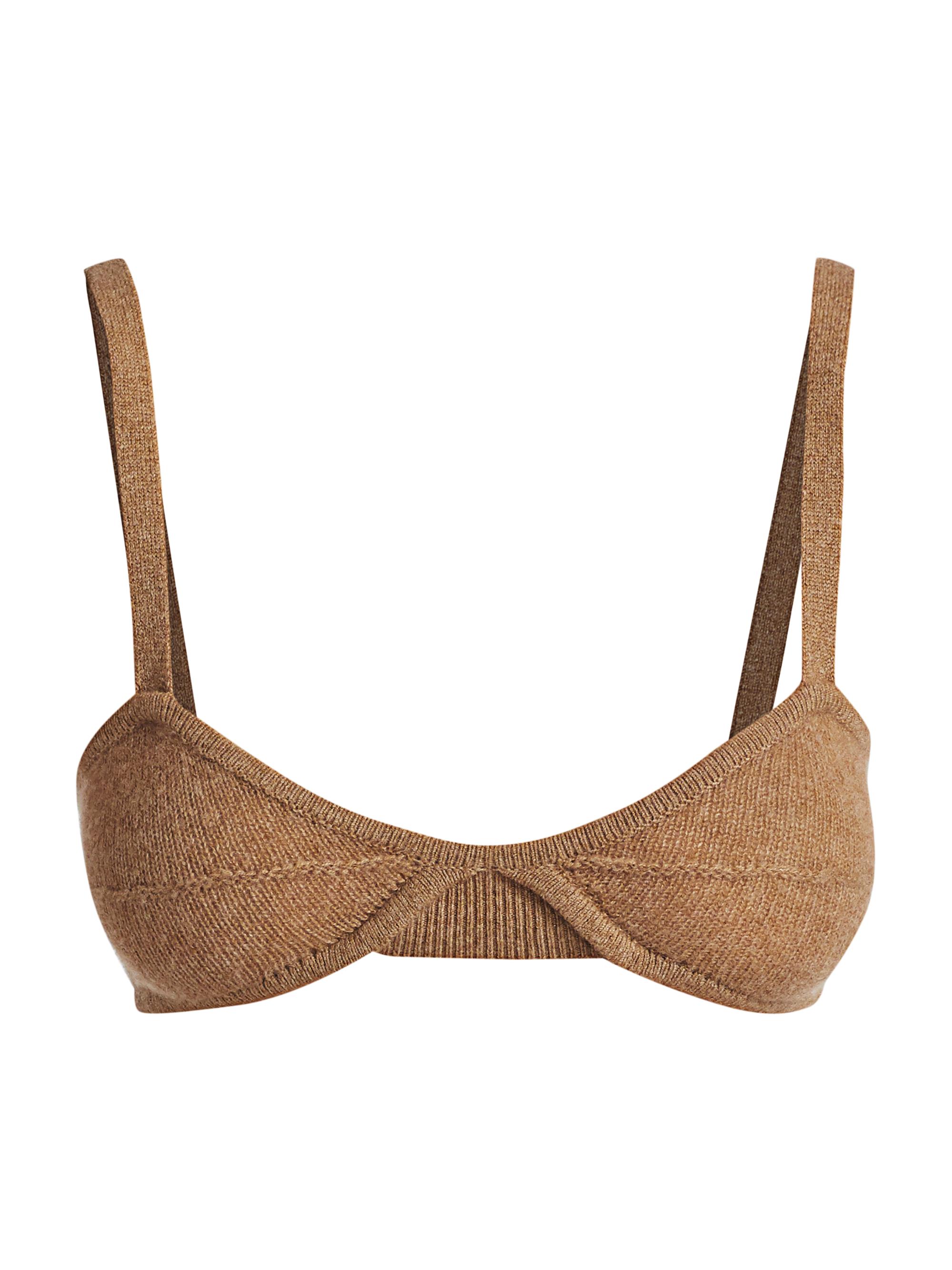 Eda Cashmere Knit Bralette Top
