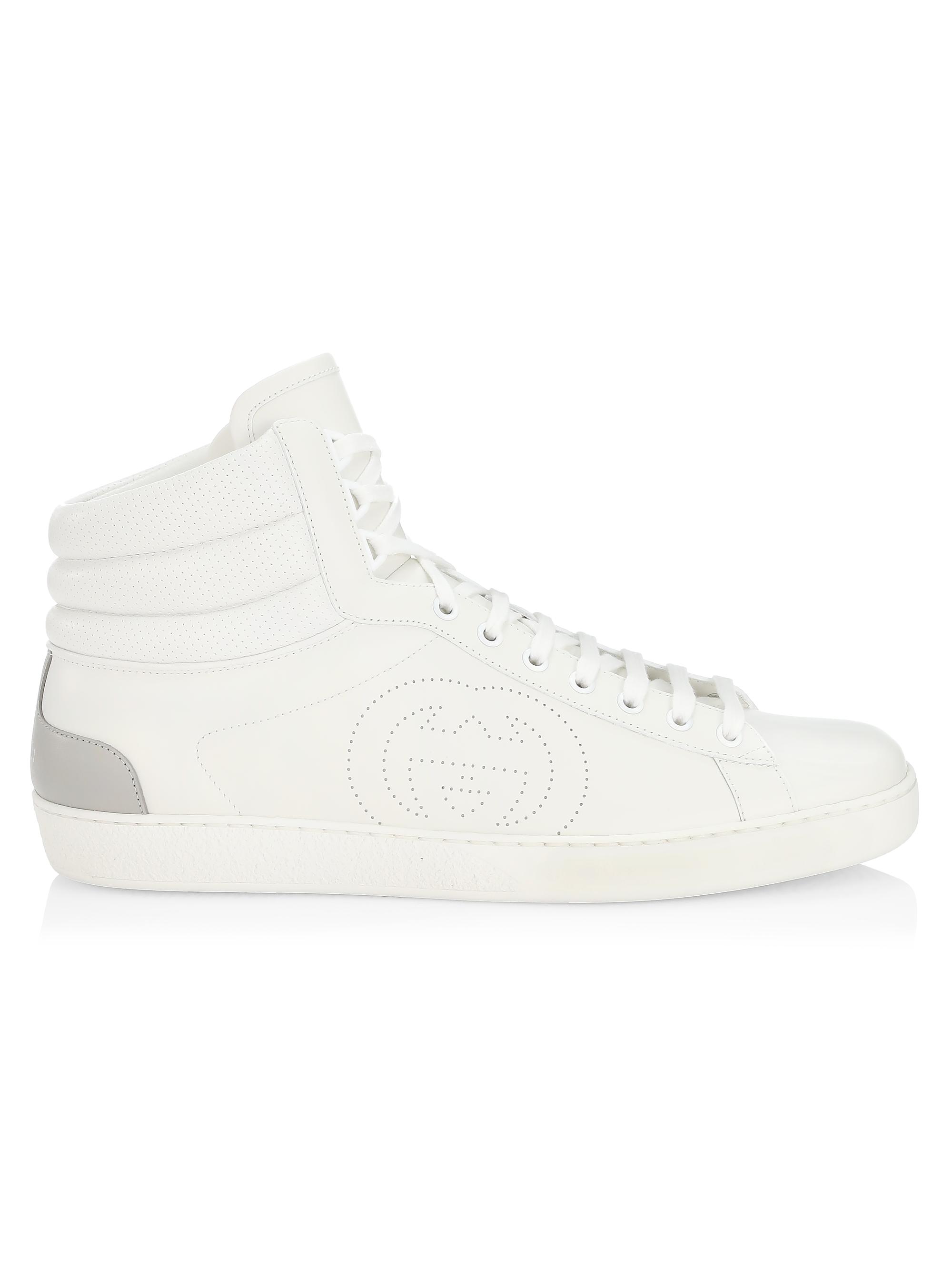 Ace High-Top Leather Sneakers