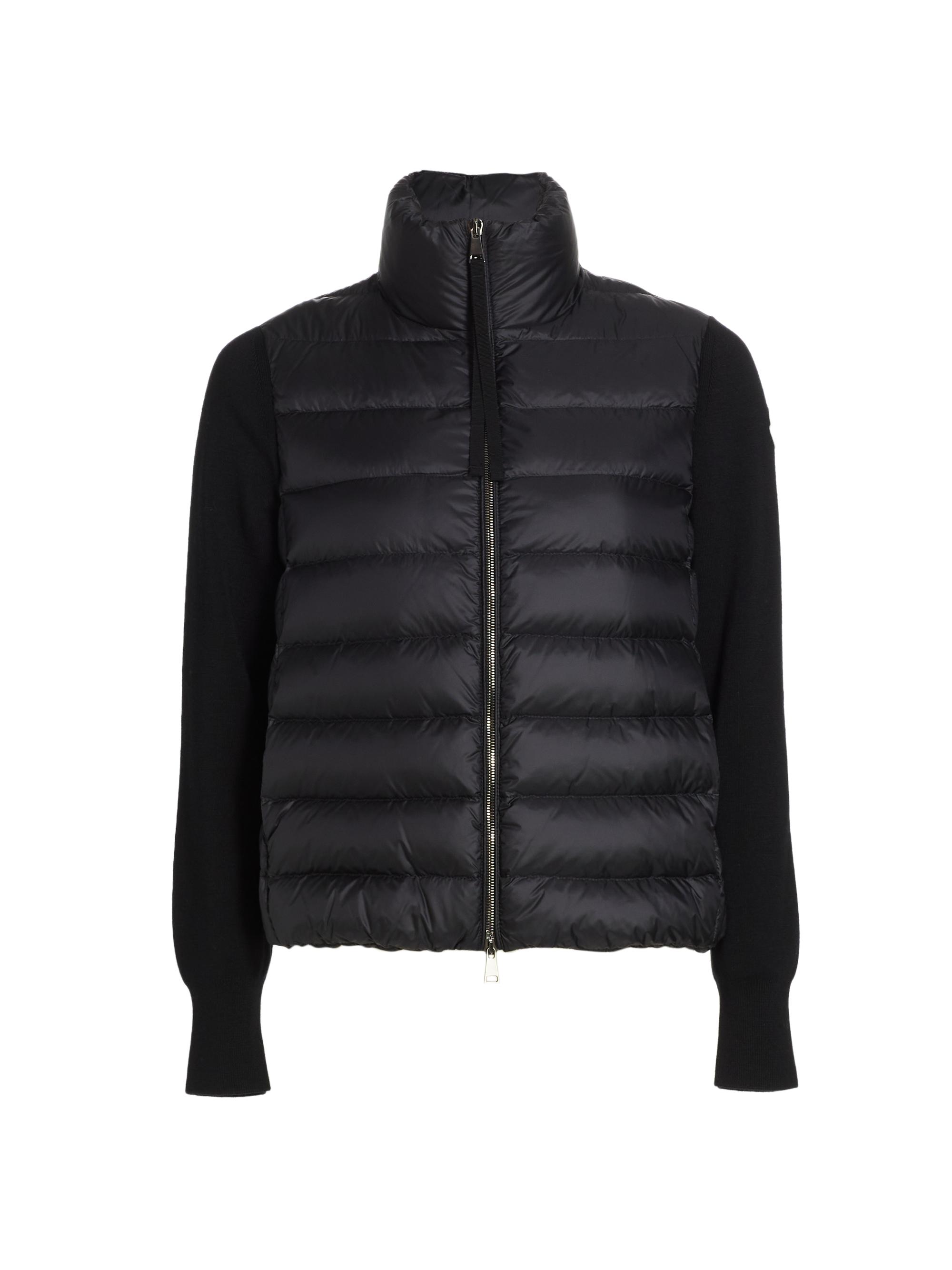 Short Down Knit Combo Jacket