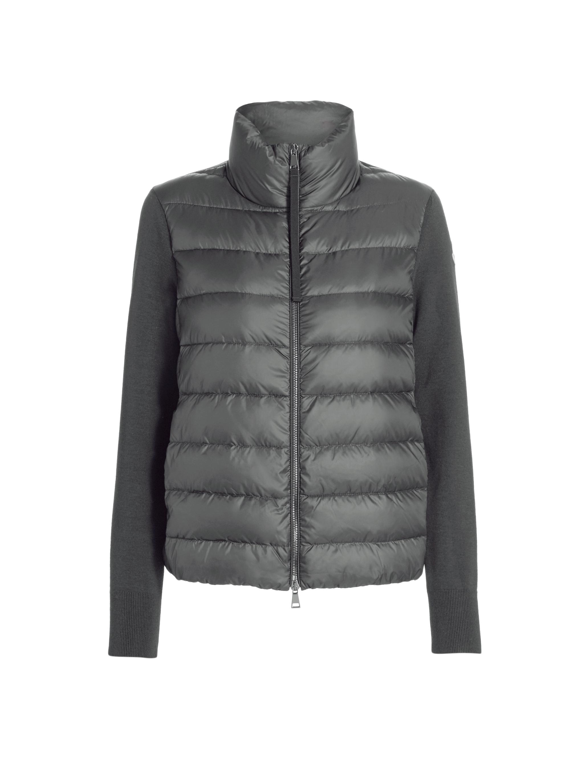 Short Down Knit Combo Jacket