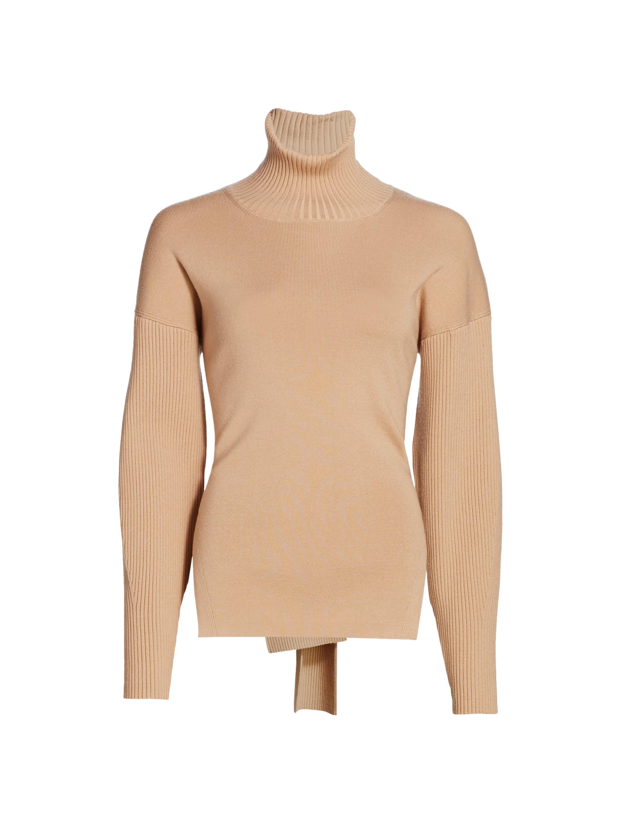 Eleanor Tie-Back Turtleneck Sweater