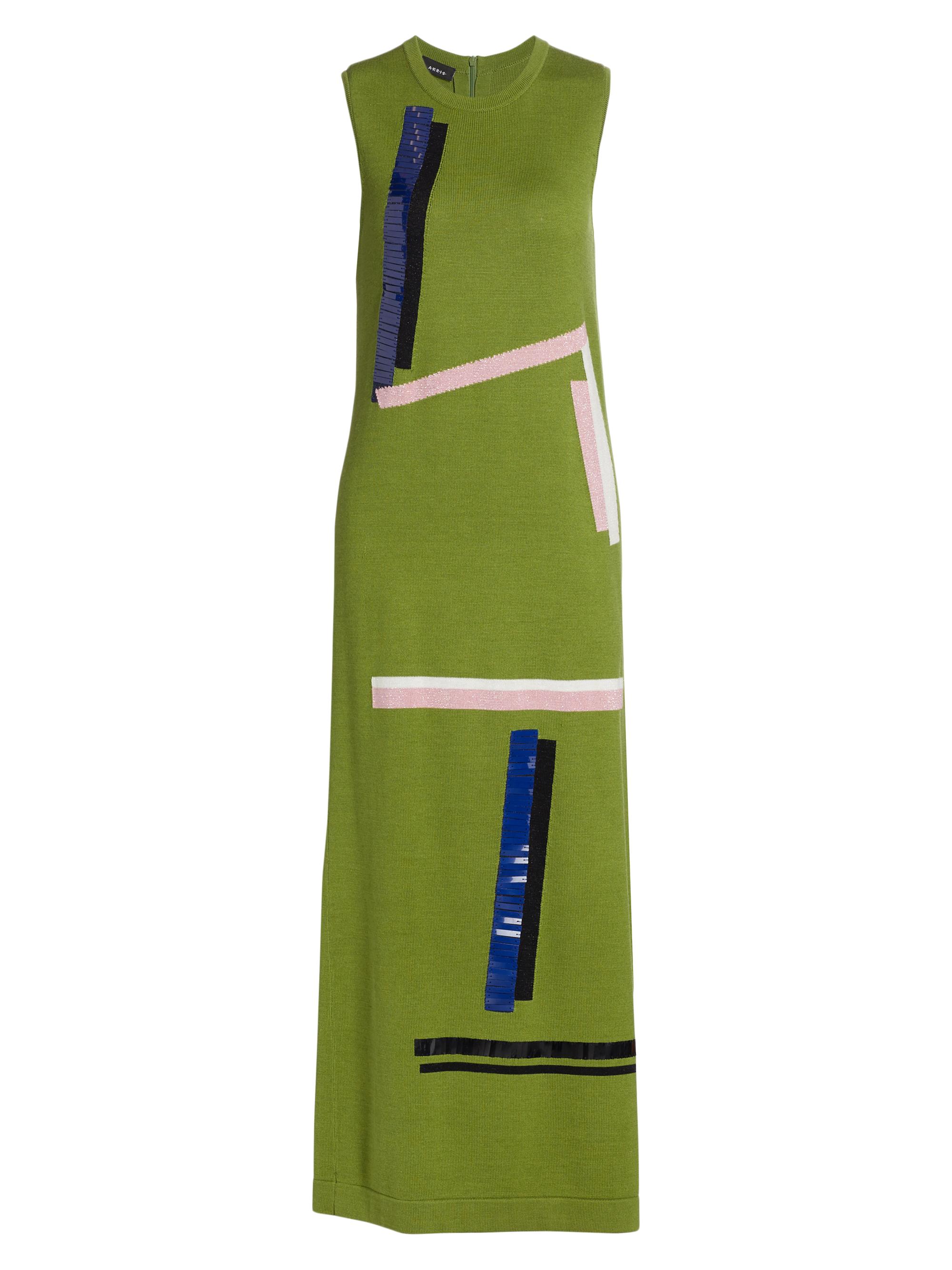 Sleeveless Sheath Knit Midi Dress