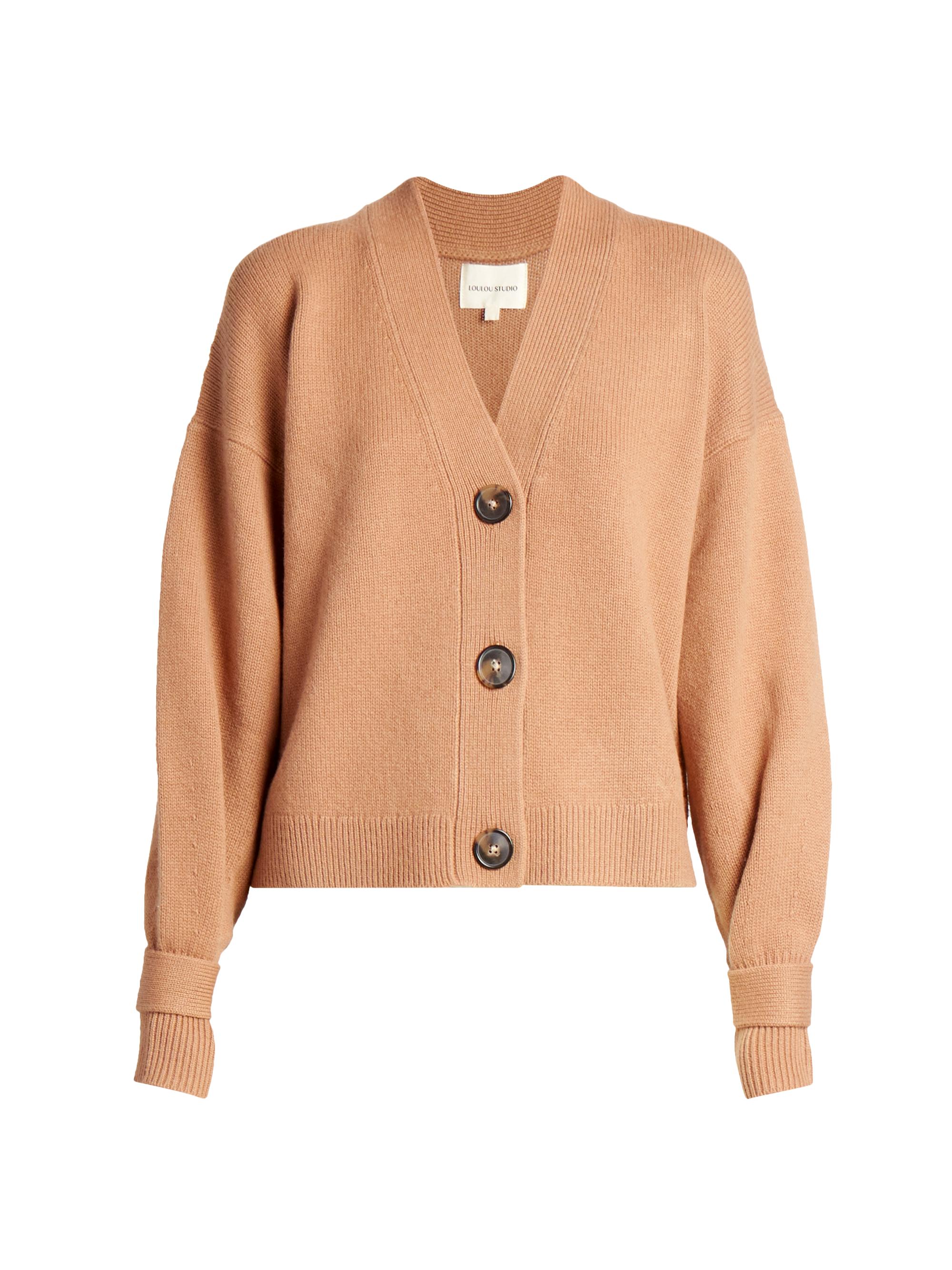 Tiberine V-Neck Wool & Cashmere Cardigan