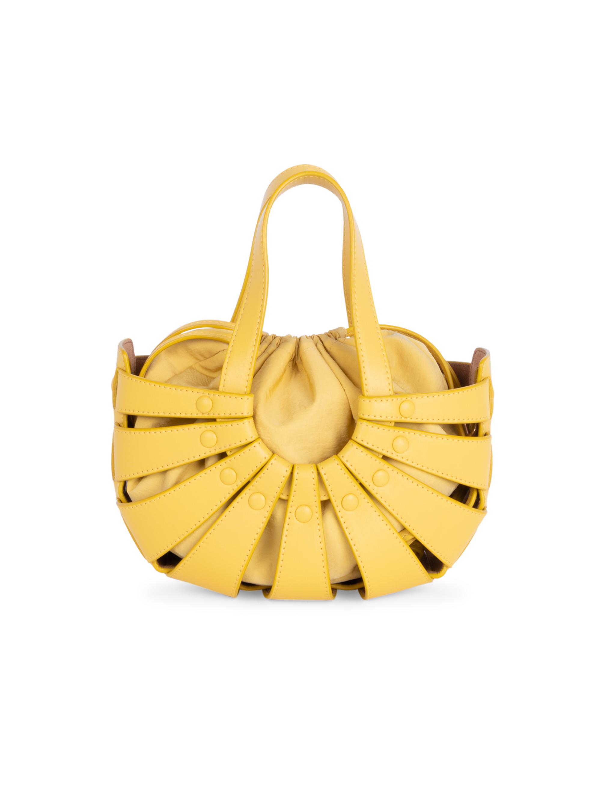 Small Shell Leather Tote