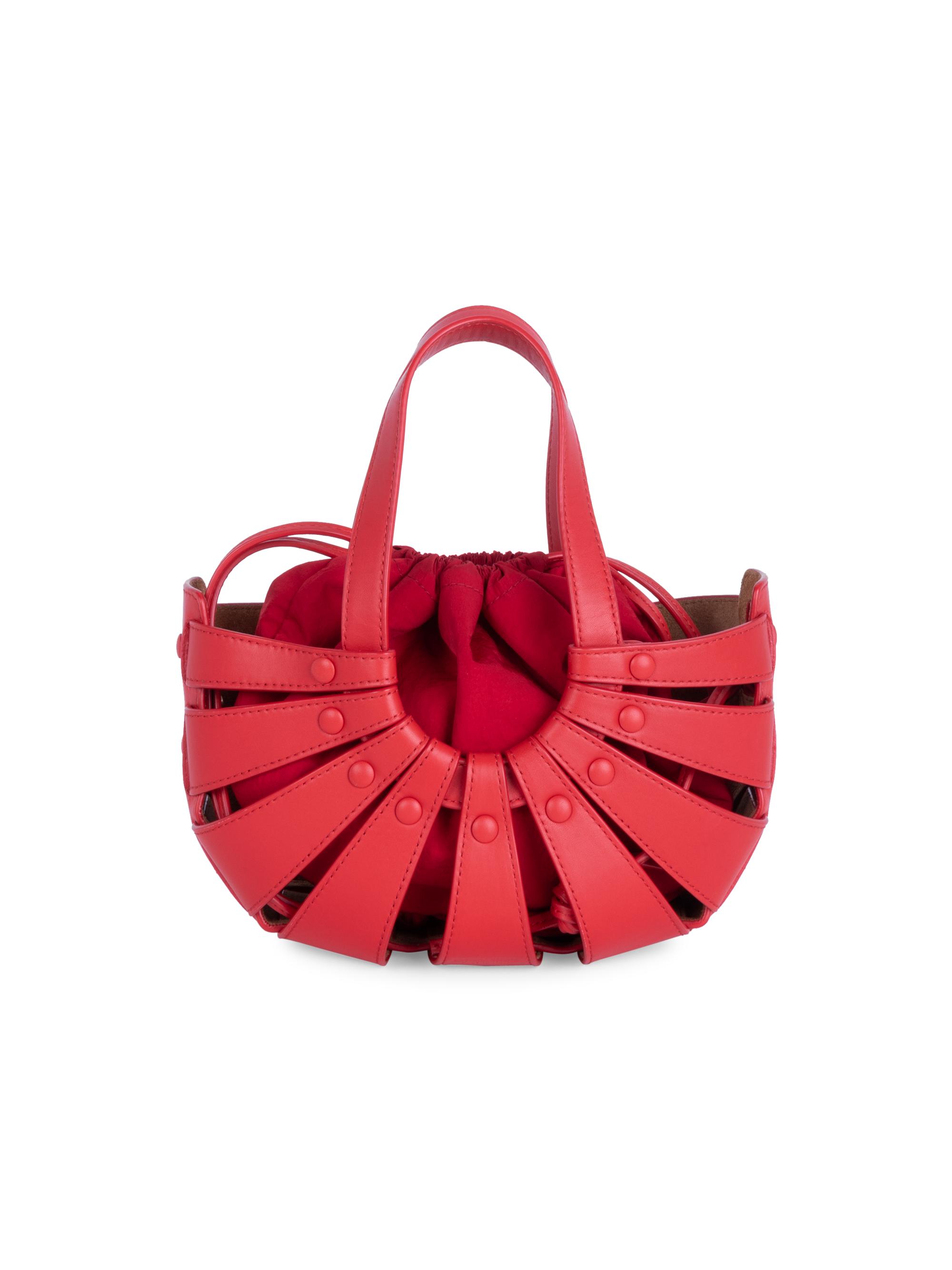 Small Shell Leather Tote