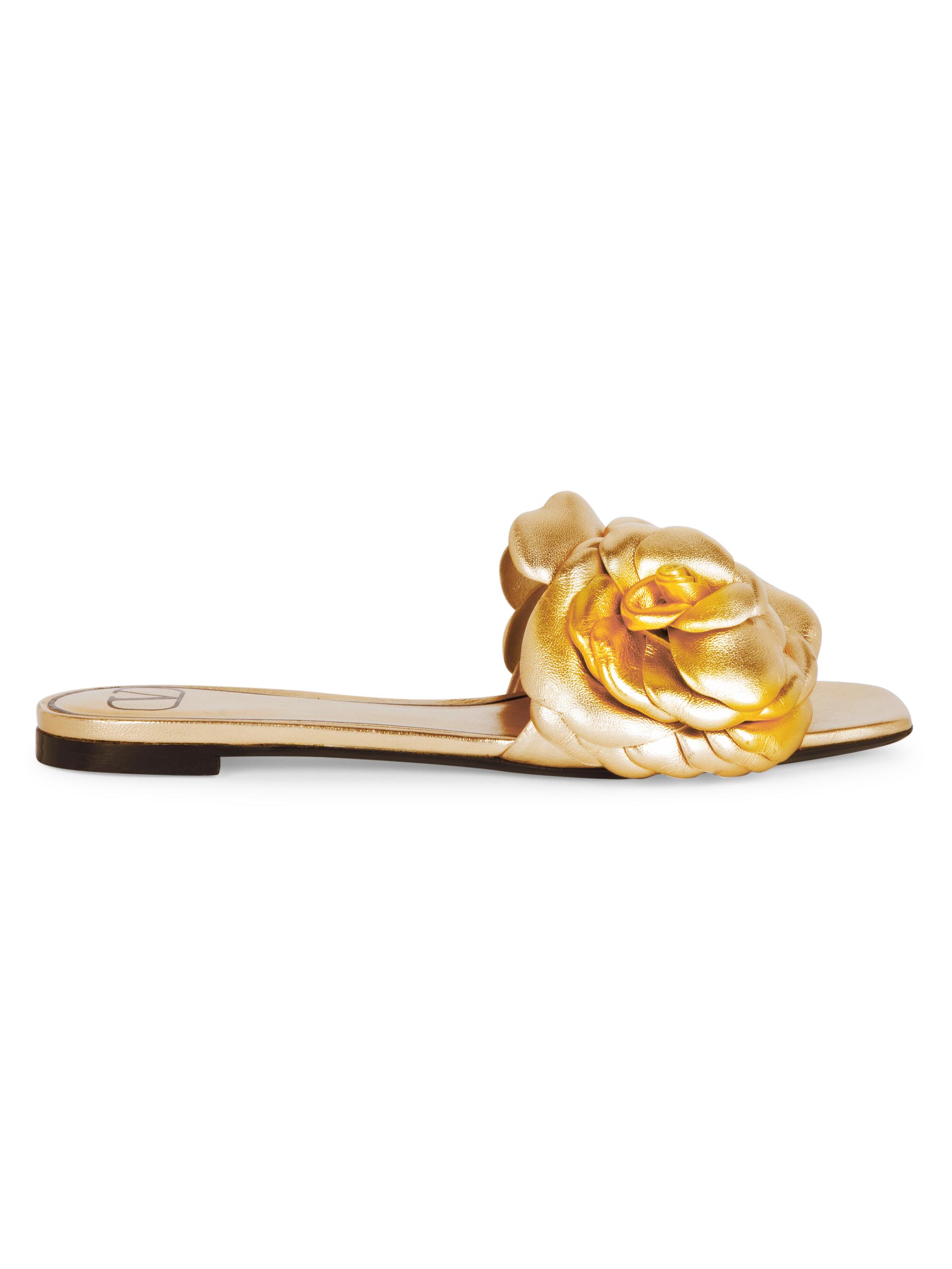 Atelier 03 Rose Edition Metallic Leather Slides