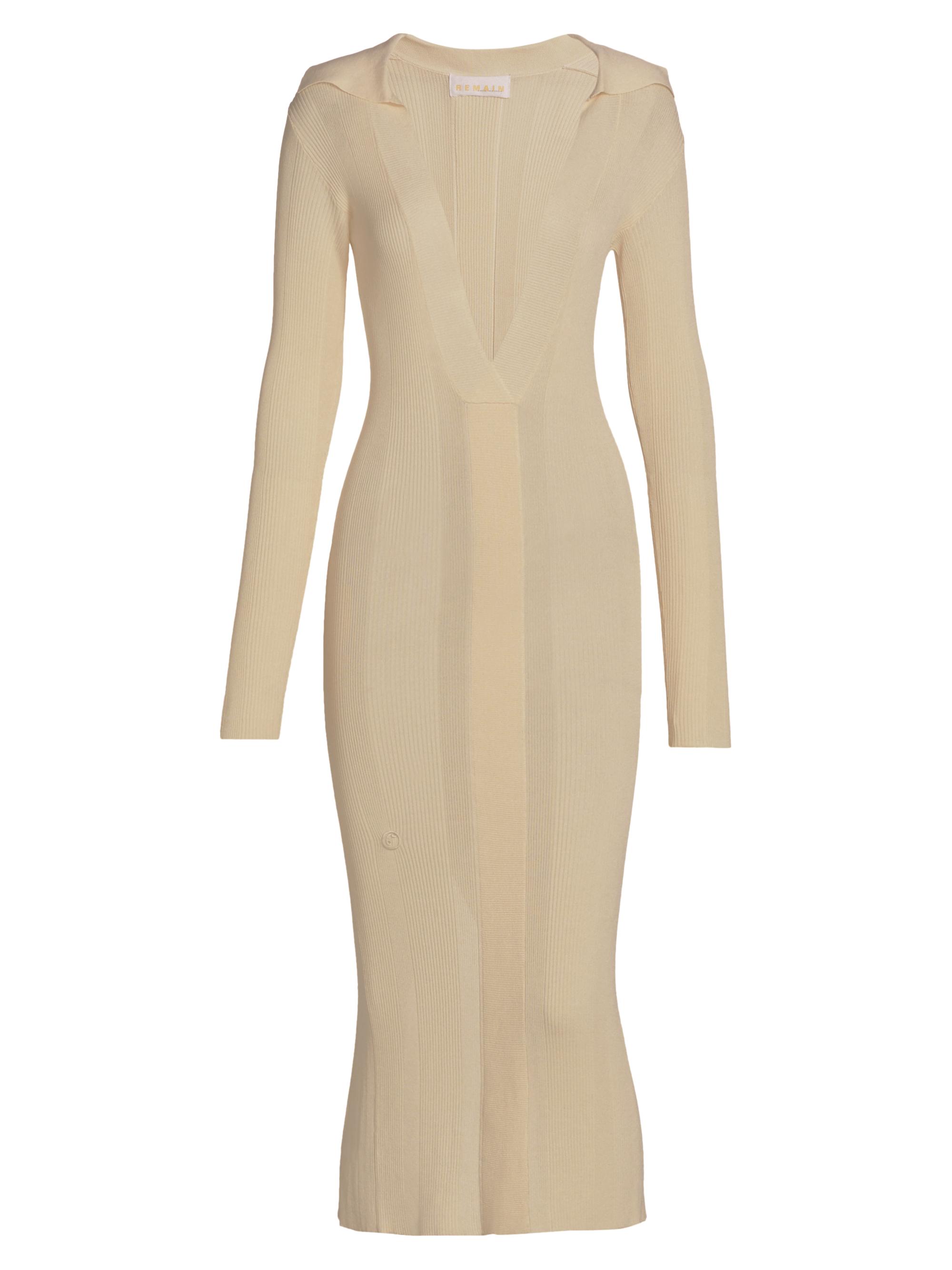 Joy Deep V-Neck Knit Dress