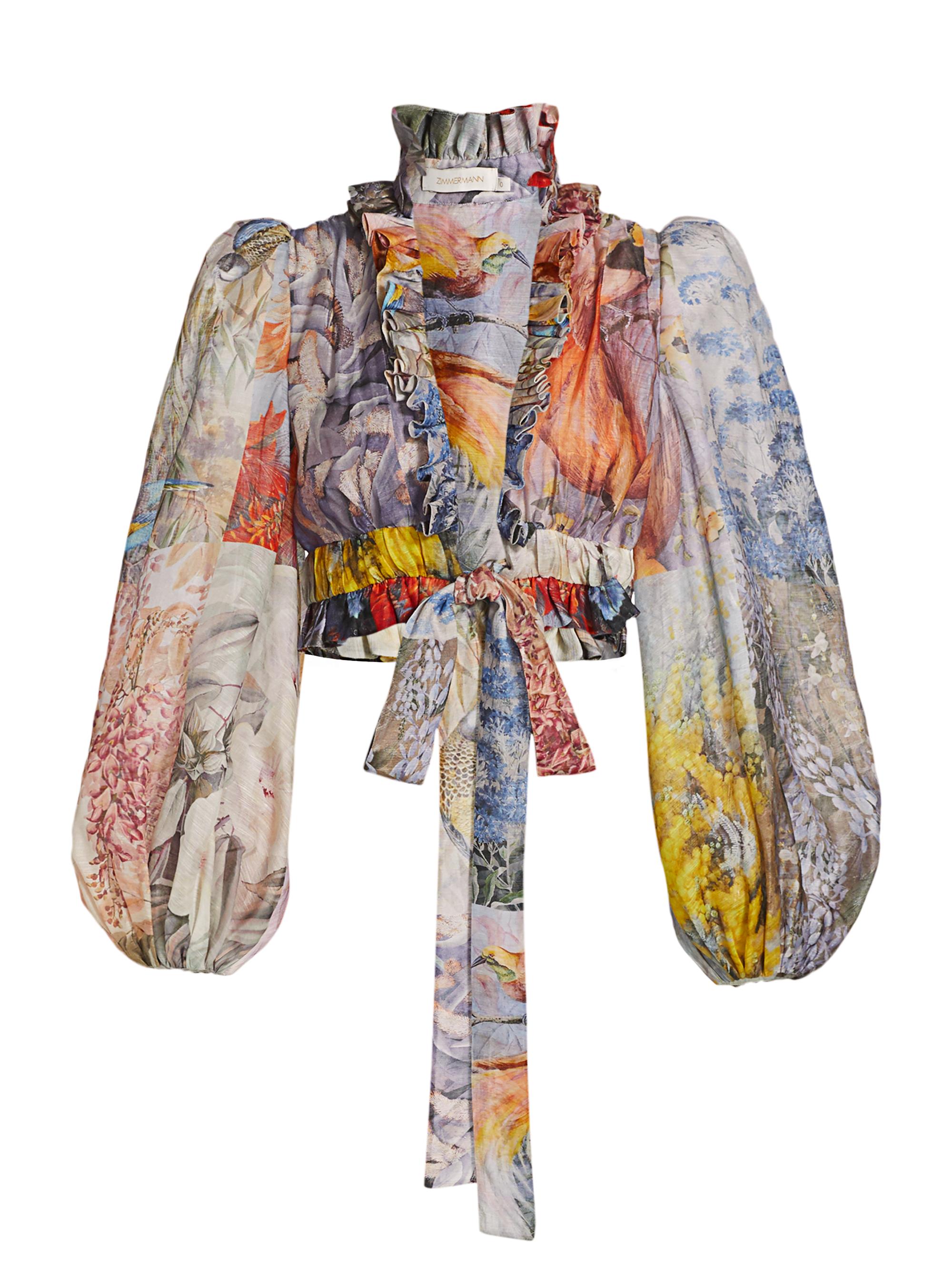 Botanica Highneck Cropped Blouse