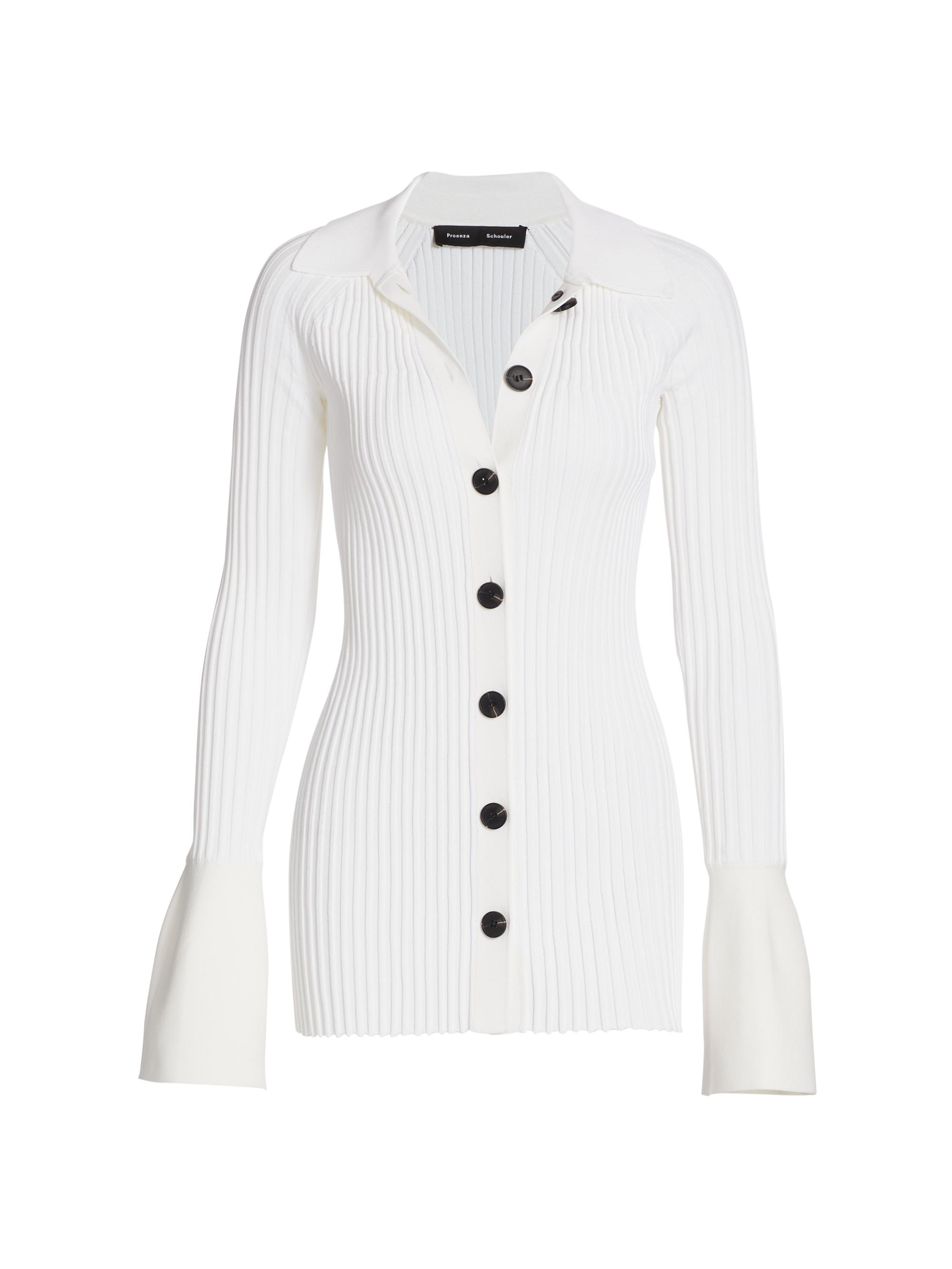 Midweight Rib Collared Cardigan