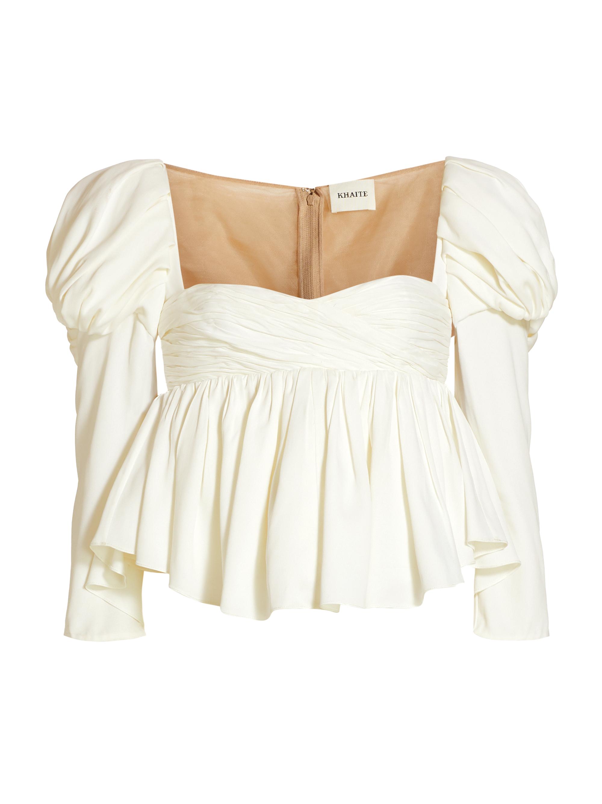 Kim Puff Sleeve Empire Waist Top