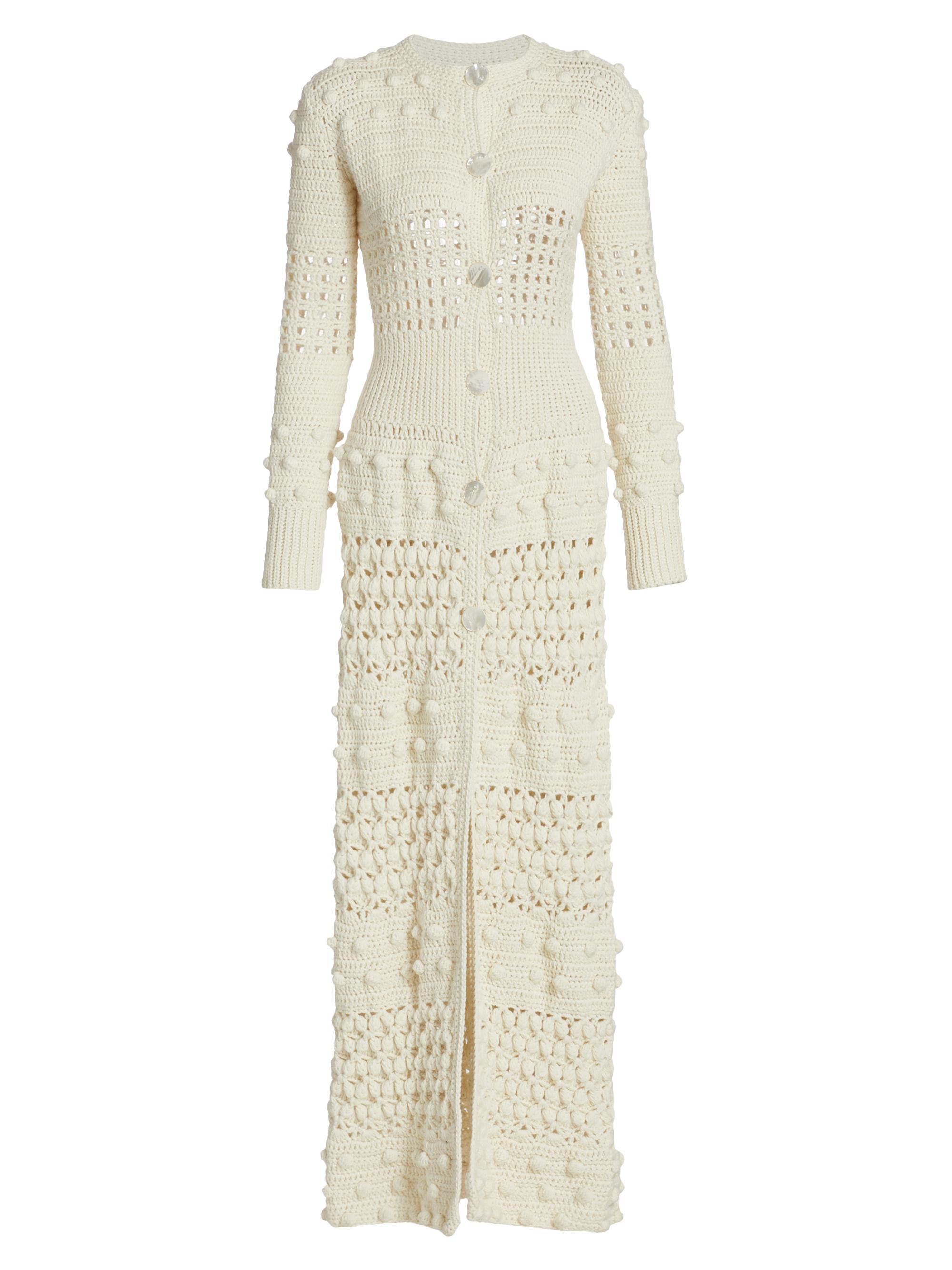 Hand-Crochet Maxi Knit Cardigan