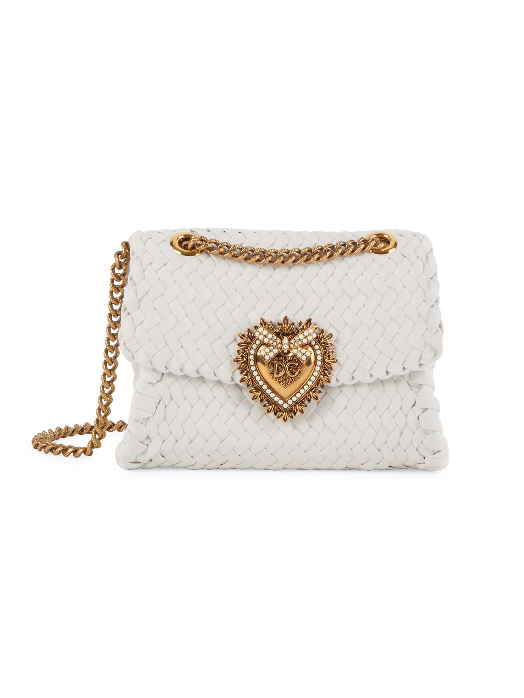 Devotion Woven Leather Shoulder Bag