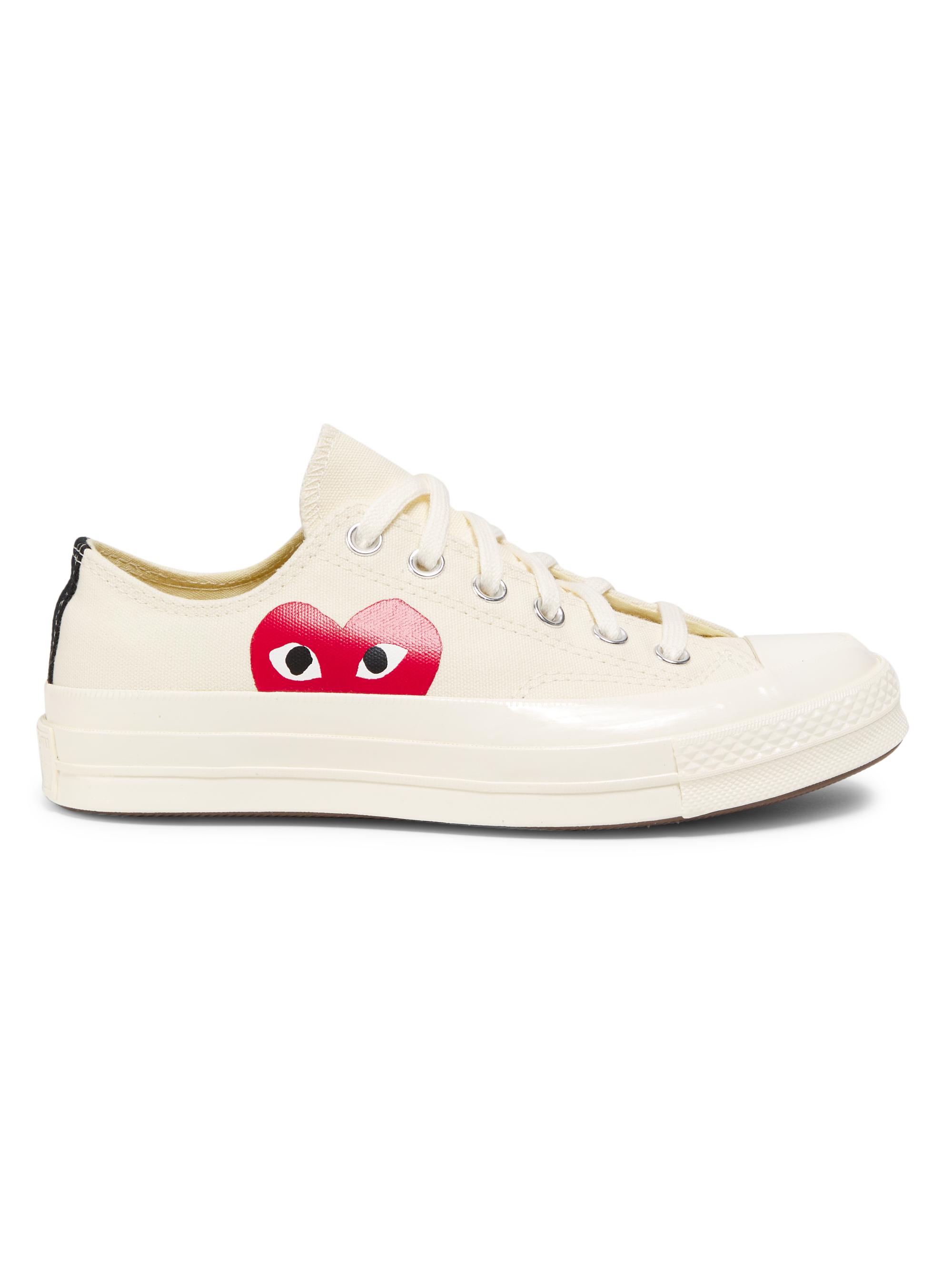Peek-A-Boo Low-Top Canvas Sneakers