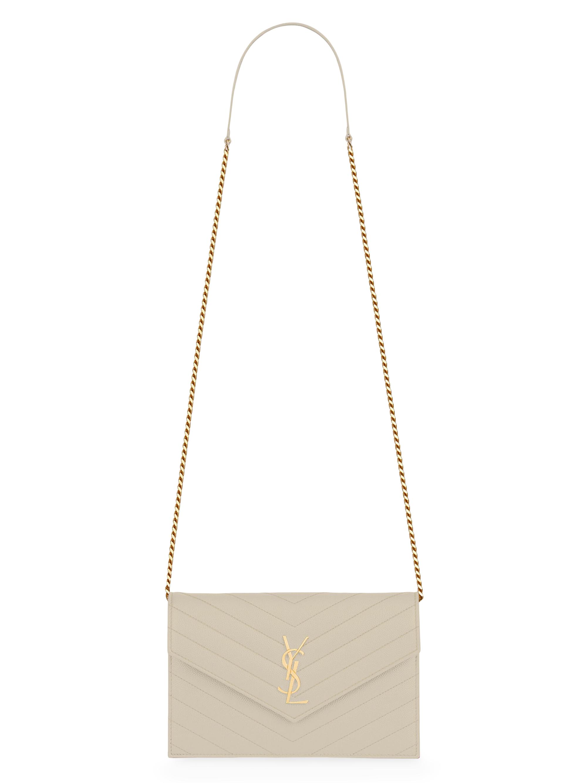 Small Monogram Matelassé Leather Wallet-On-Chain