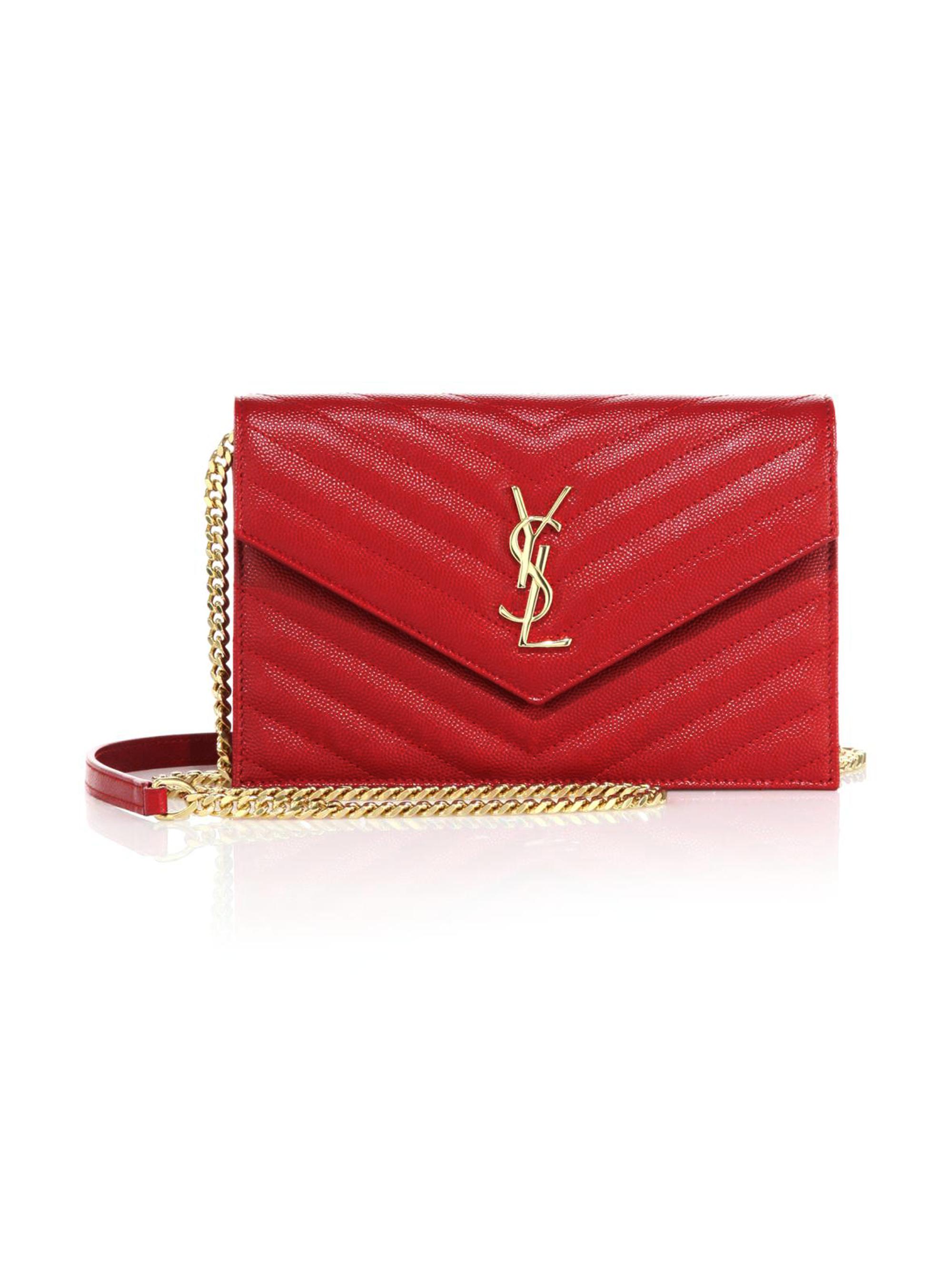 Small Monogram Matelassé Leather Wallet-On-Chain