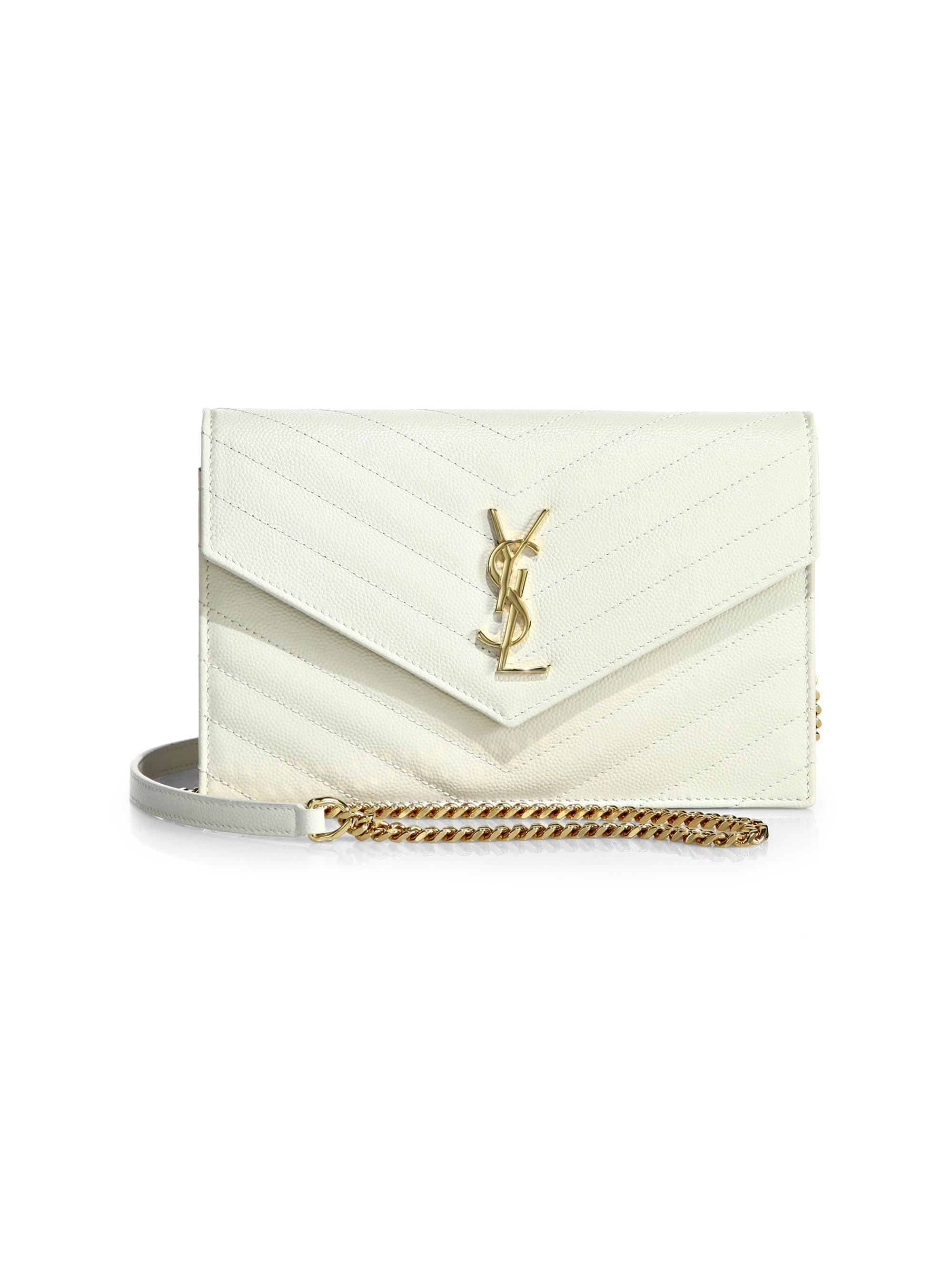 Small Monogram Matelassé Leather Wallet-On-Chain