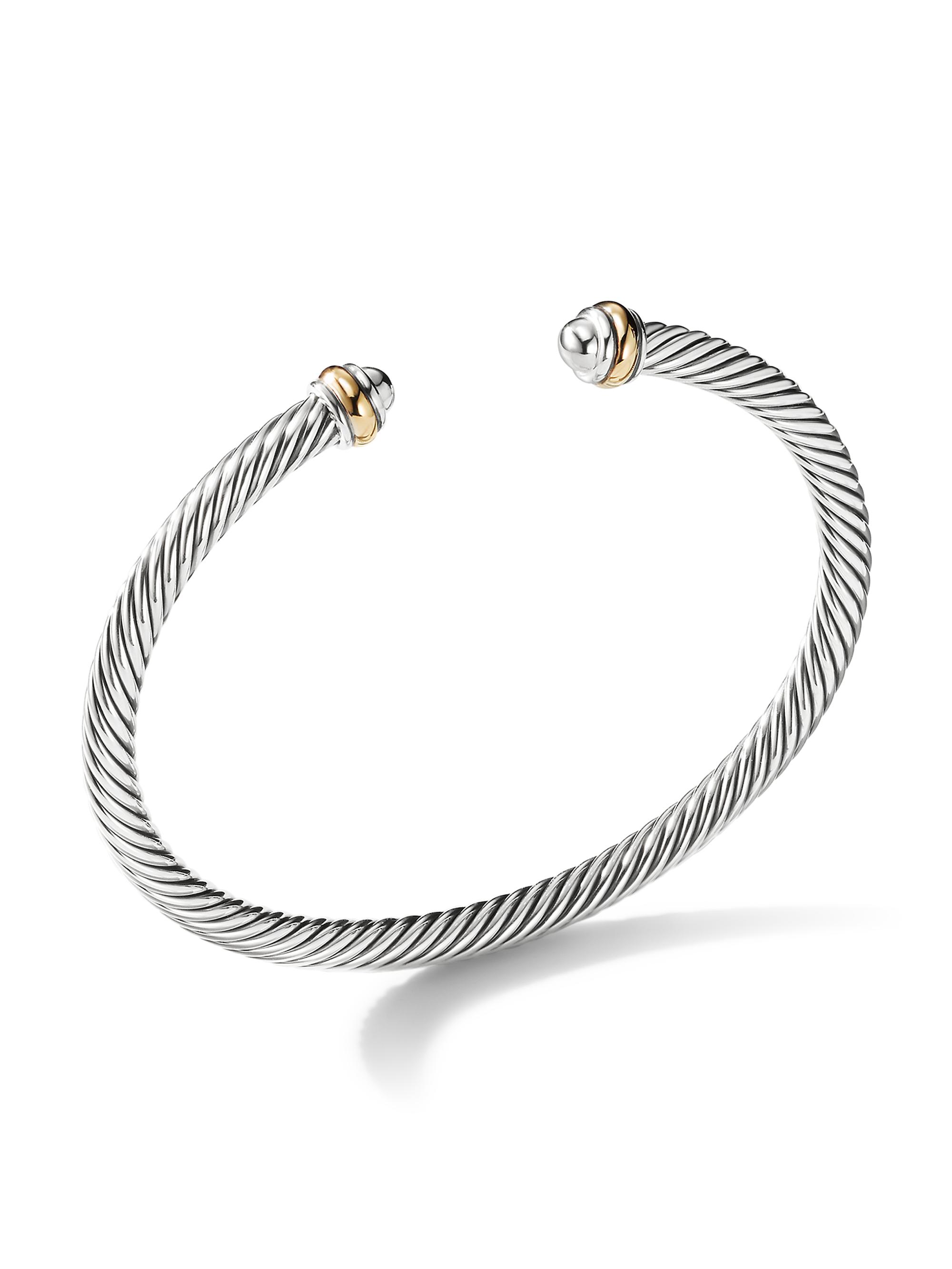 Cable Classics Bracelet with 18K Yellow Gold