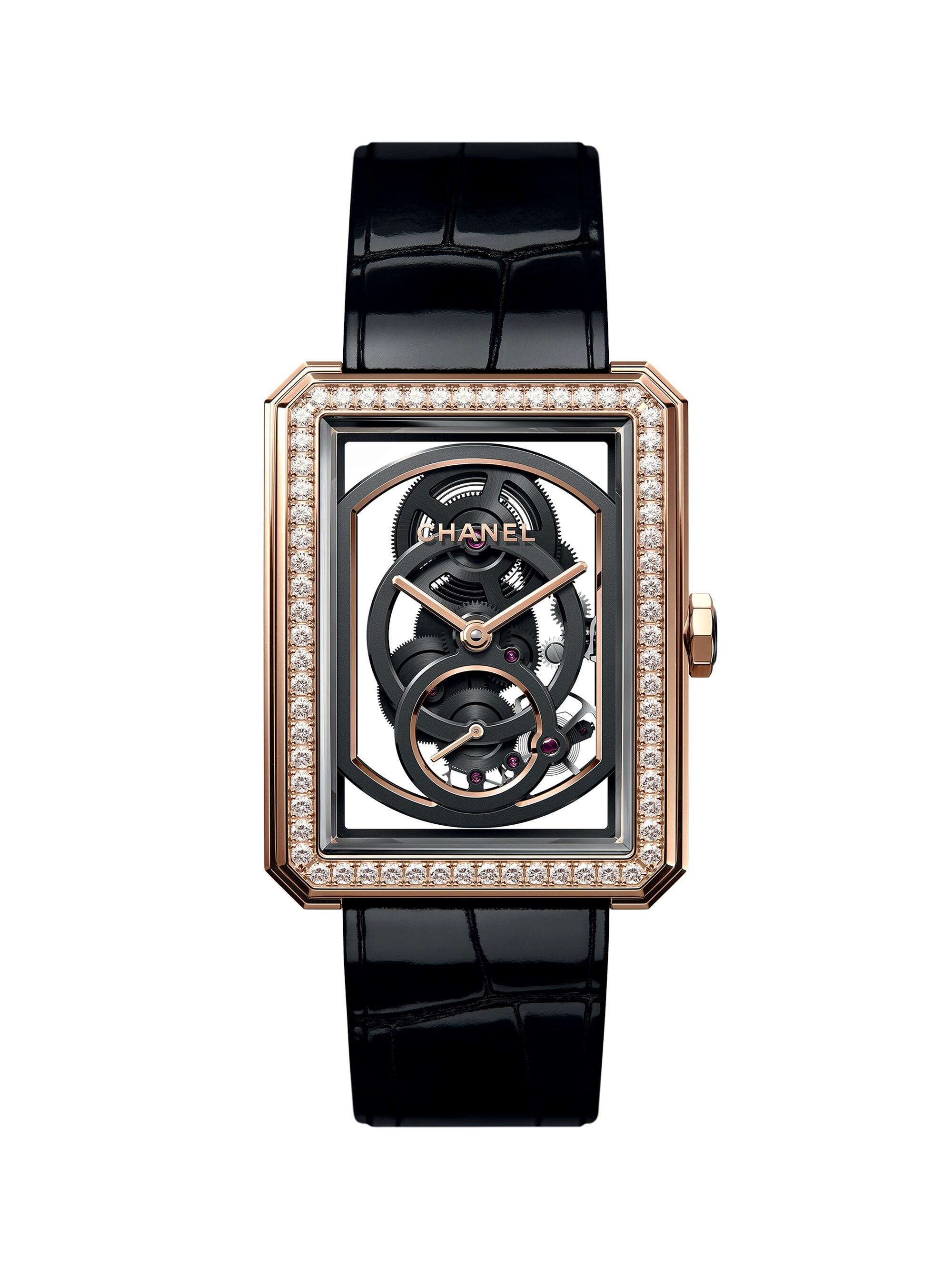 BOY-FRIEND Diamond Skeleton Watch