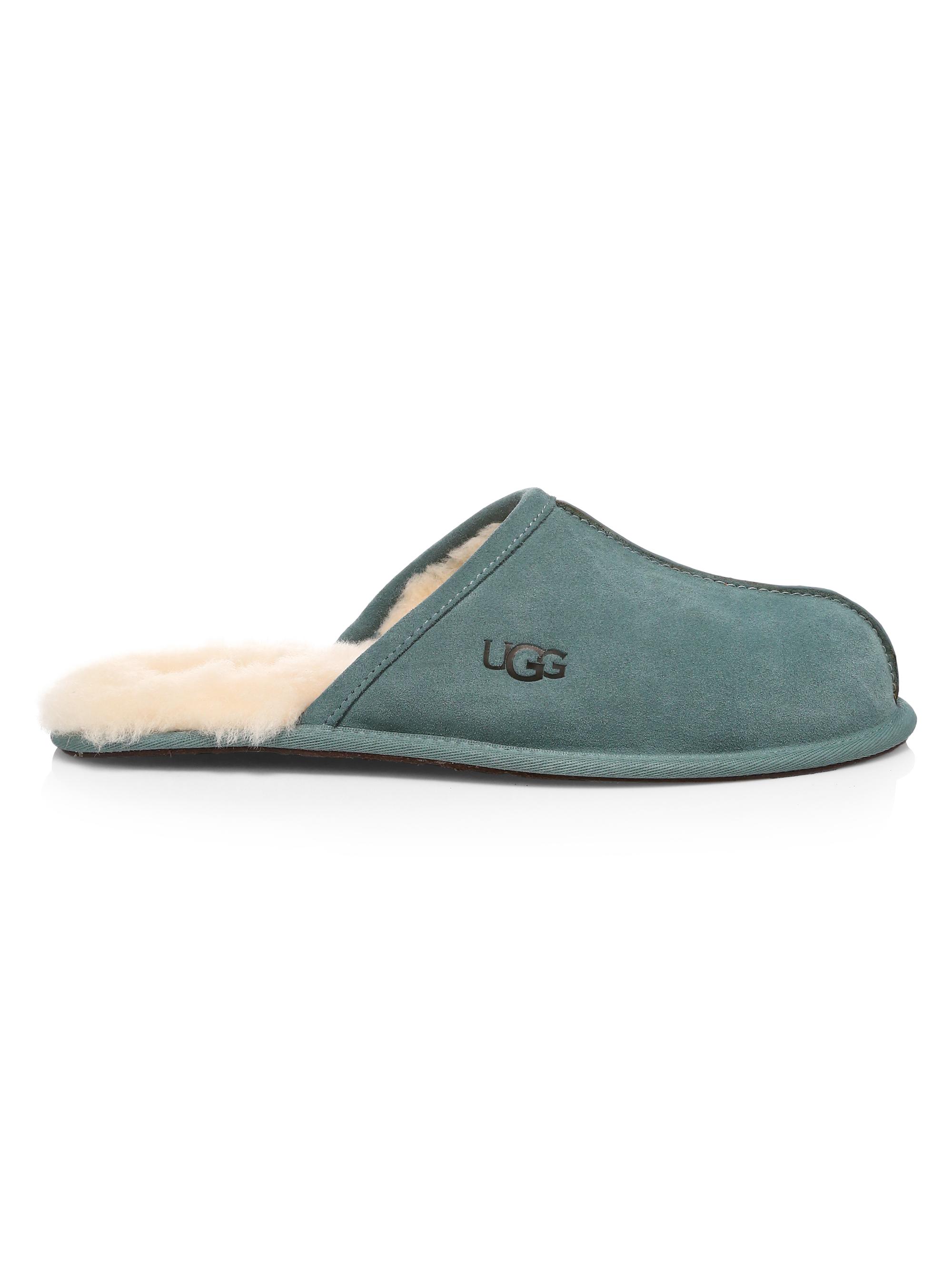 Men's Scuff Fur-Lined Mule Slippers