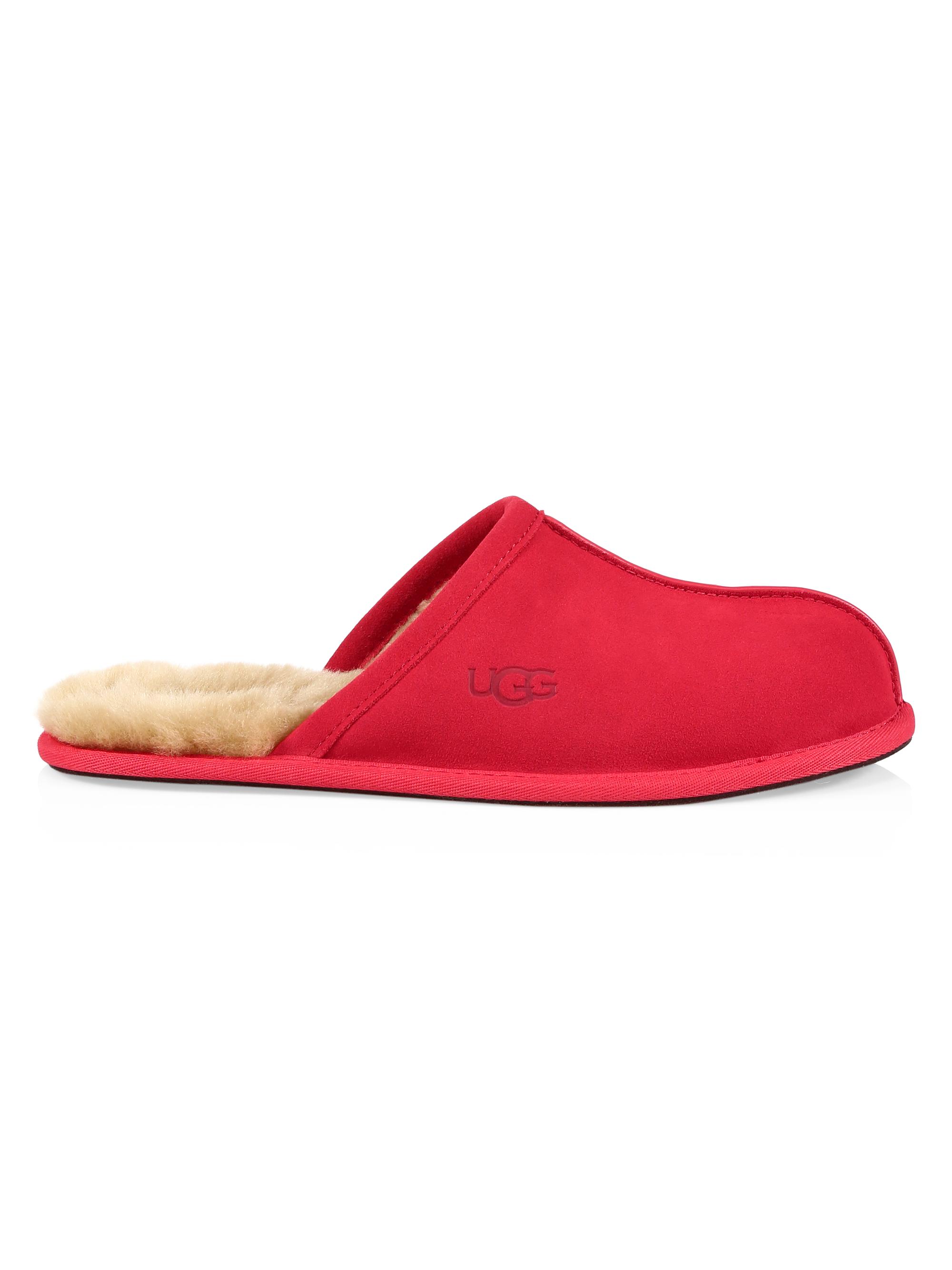 Men's Scuff Fur-Lined Mule Slippers