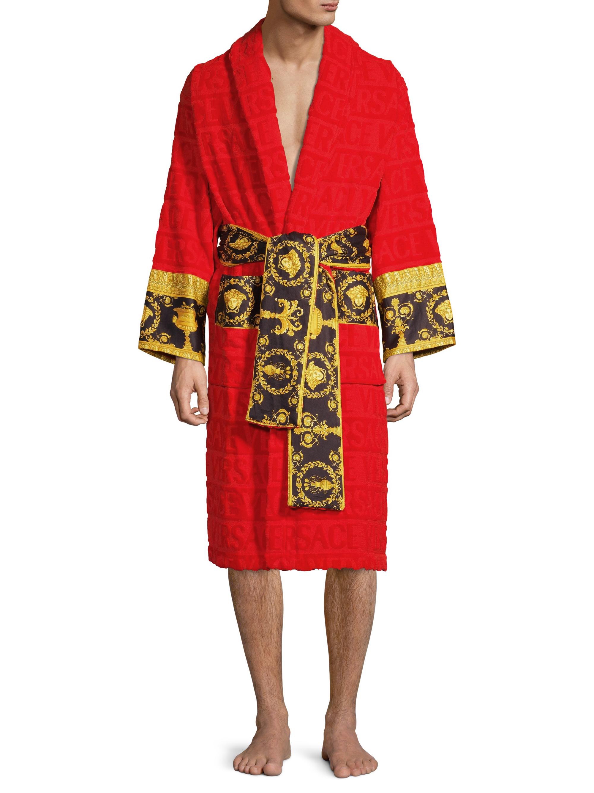 Logo Toweling Baroque Bathrobe