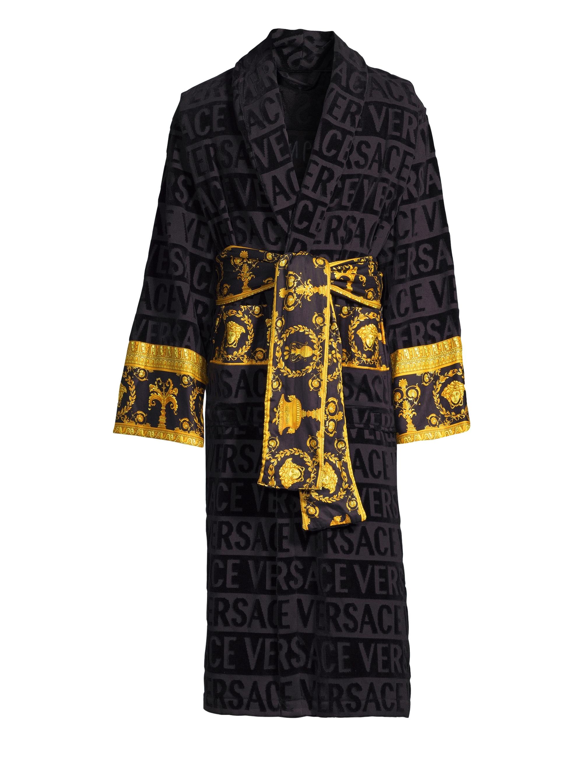 Logo Toweling Baroque Bathrobe