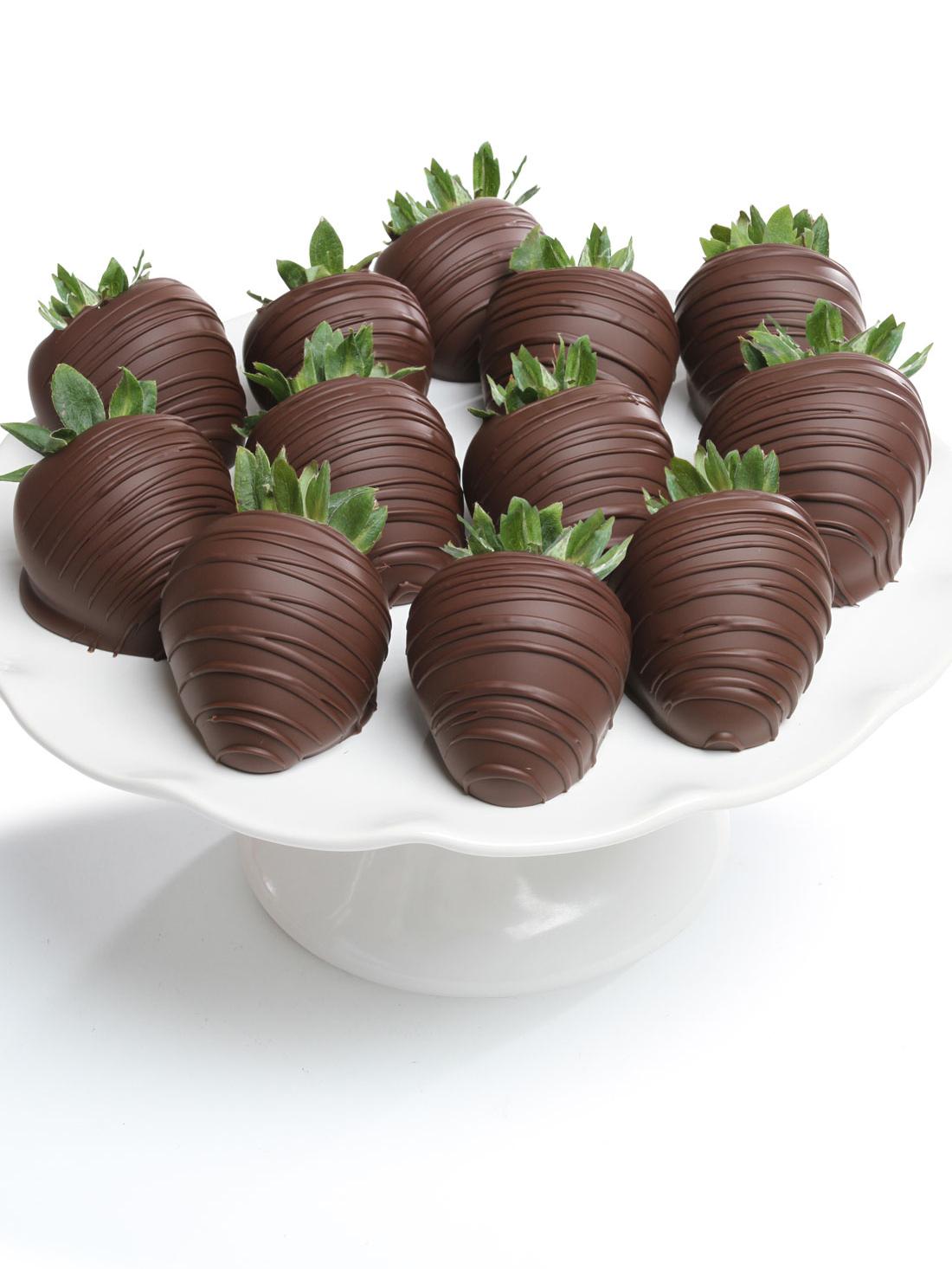 Dark Chocolate-Covered Strawberries