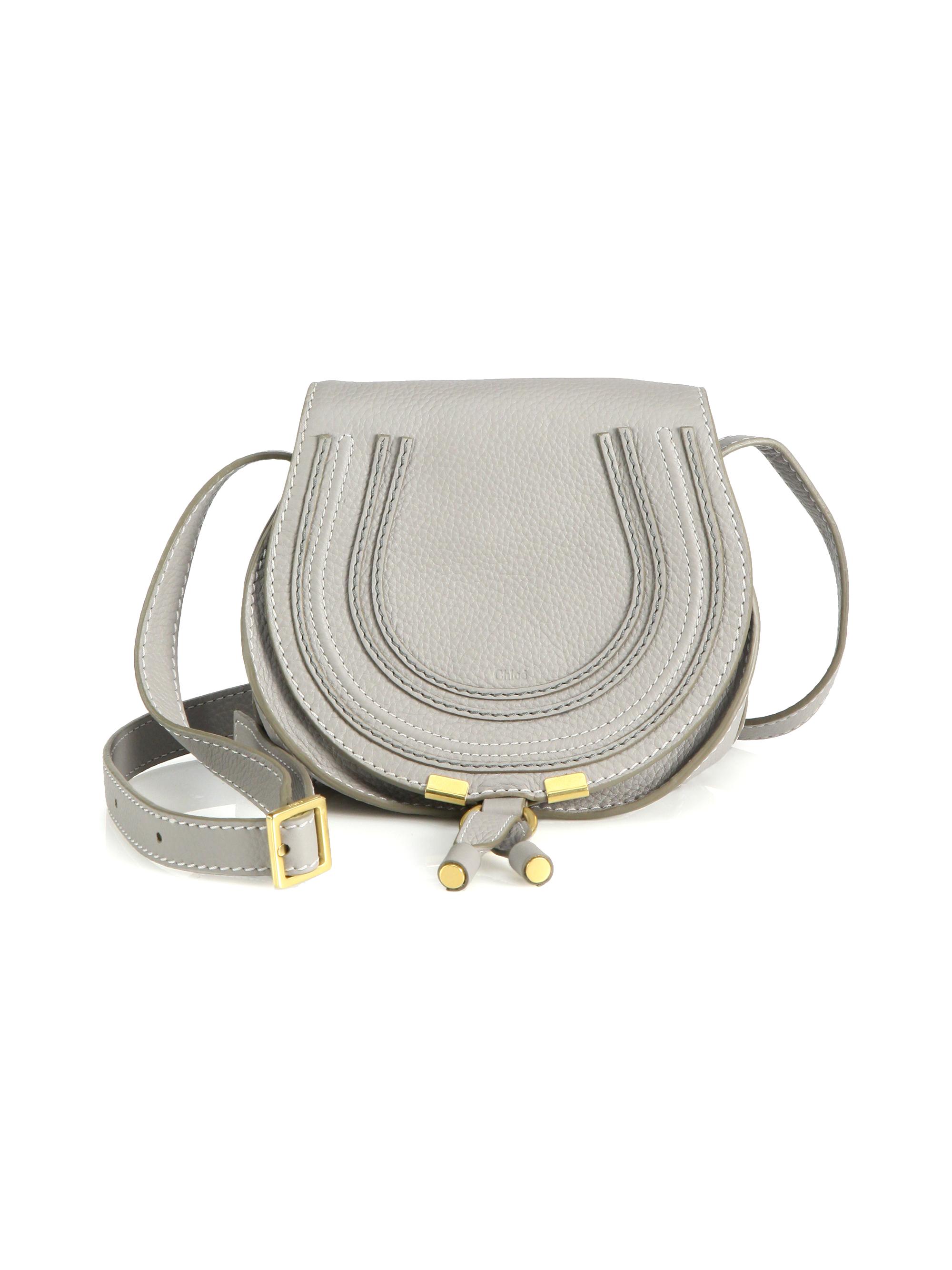Small Marcie Leather Saddle Bag