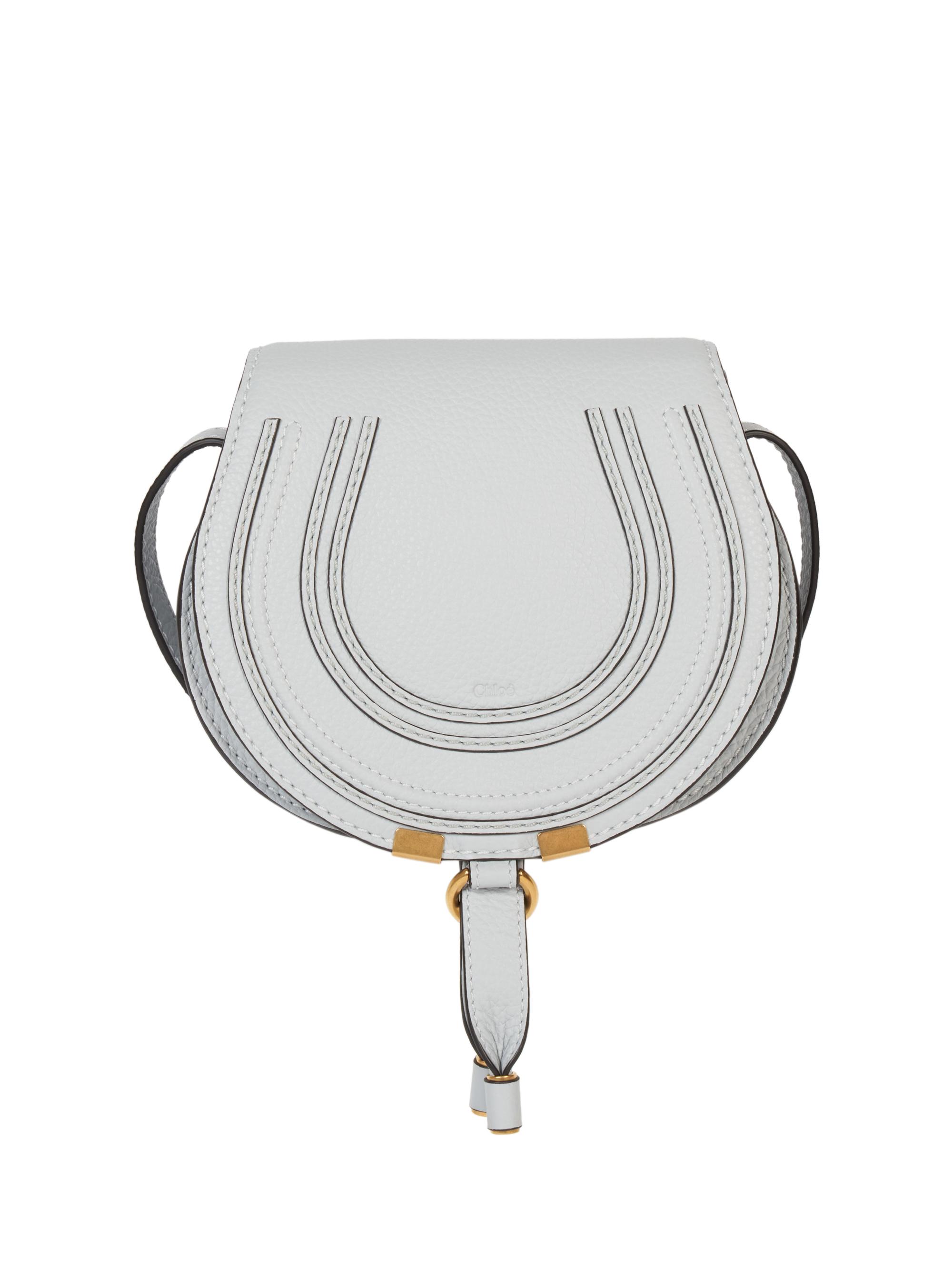 Small Marcie Leather Saddle Bag